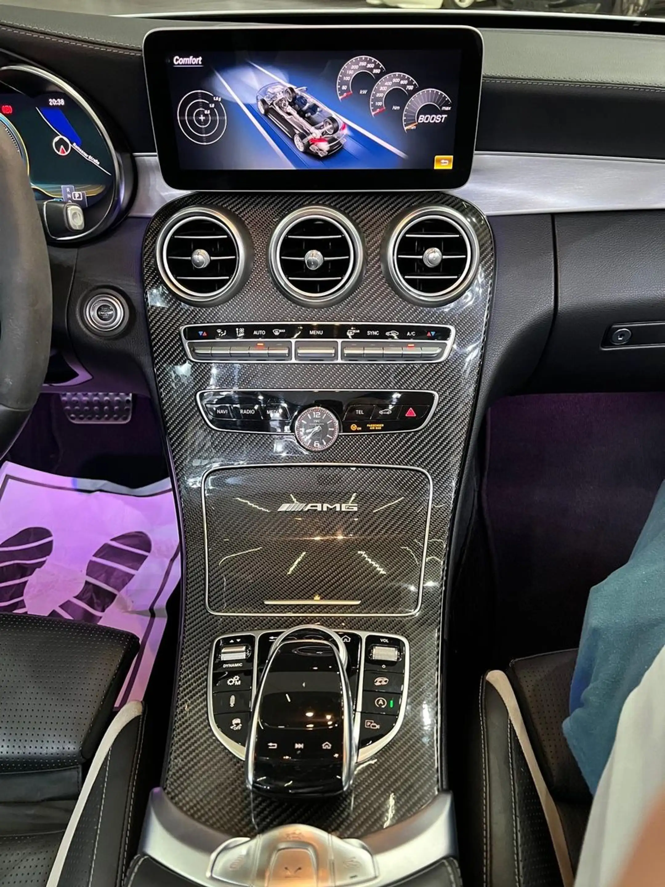 Mercedes-Benz C 63 AMG S/Burmester/Wide/ACC/Memory/Carbon — photo 8