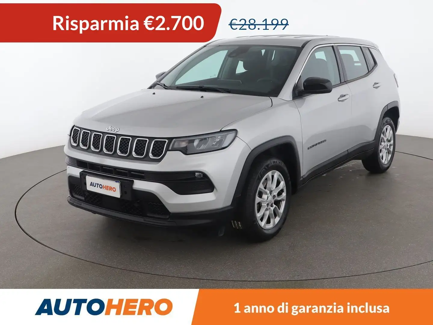 Jeep Compass 1.5 GSE T4 e-Hybrid Limited 130 CV MHEV Ezüst - 1