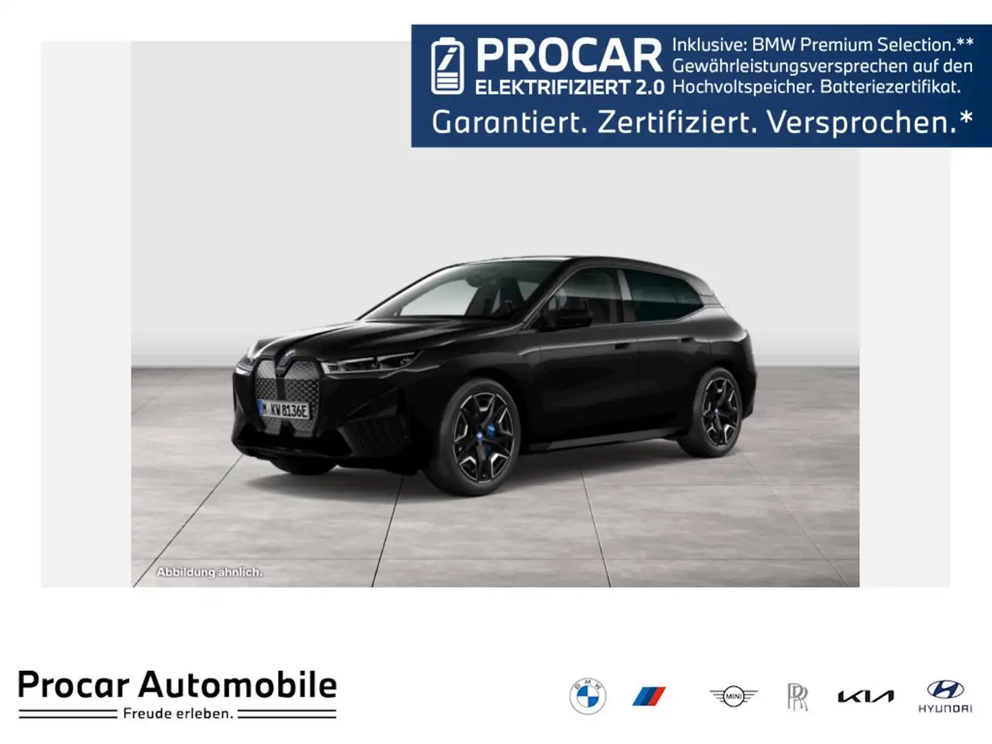 BMW iX xDrive40 AHK+LASER+SKYLOUNGE+PARKASSPLUS+SOFT-CLOS Schwarz - 1