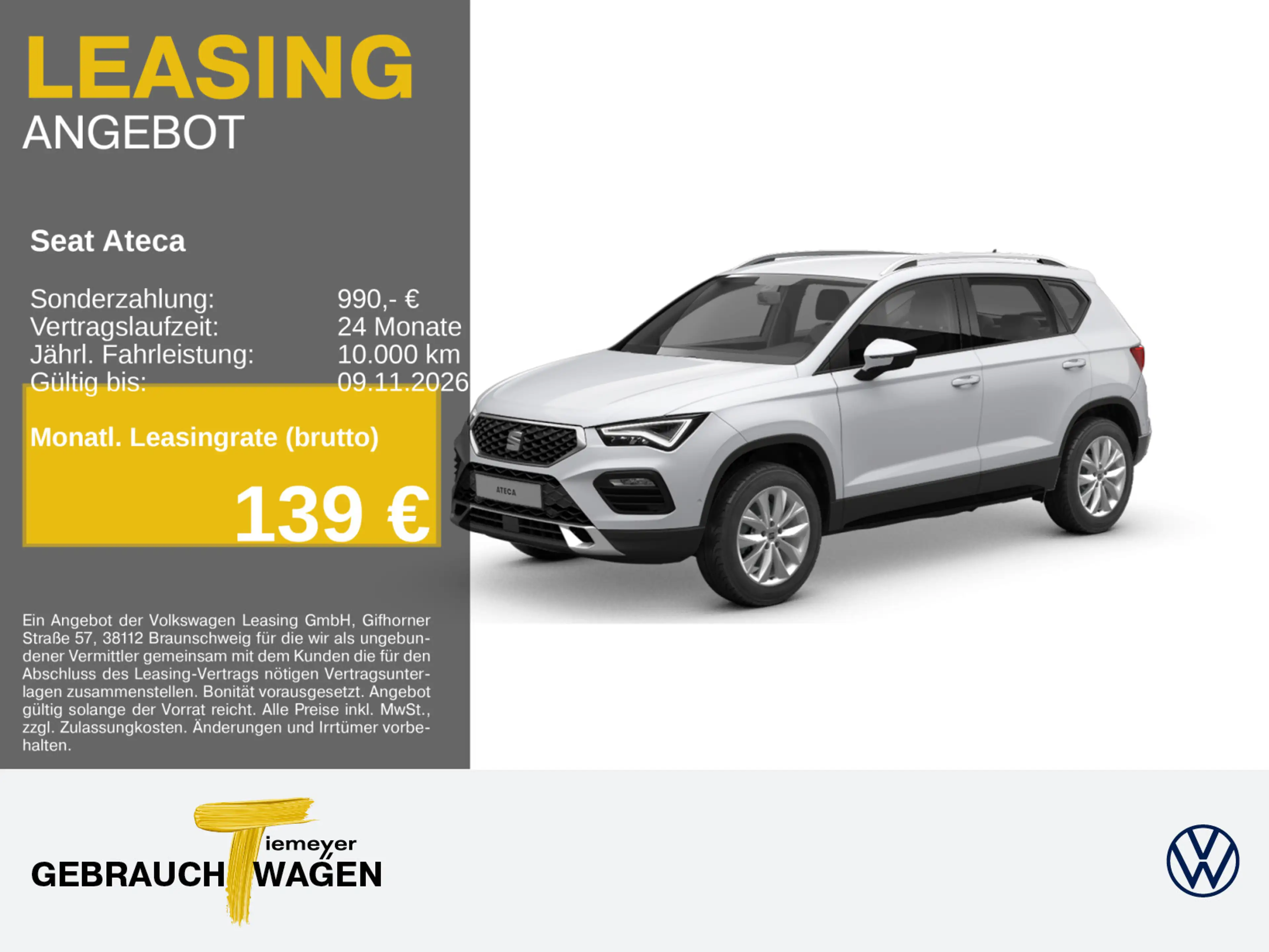 SEAT Ateca 1.5 TSI STYLE SIDE-ASSIST NAVI+ PARKLENK e