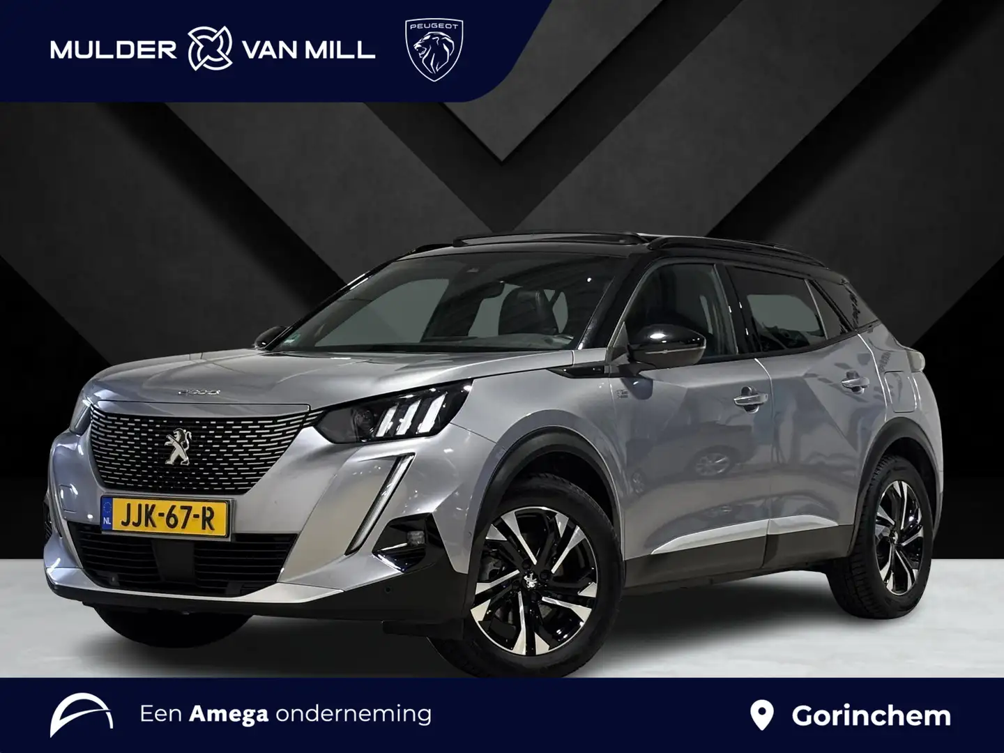 Peugeot e-2008 GT Pack 50kWh EV 136pk AUTOMAAT | SCHUIF/KANTELDAK Grijs - 1