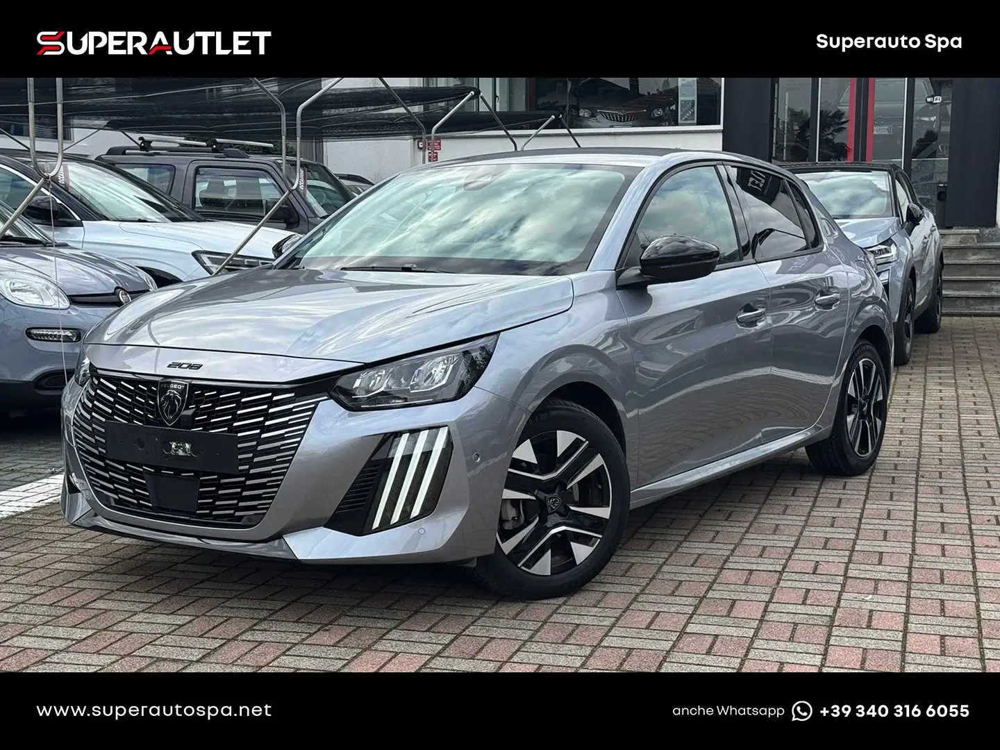 Peugeot 208 1.2 PureTech 100cv Allure S&S Grijs - 1