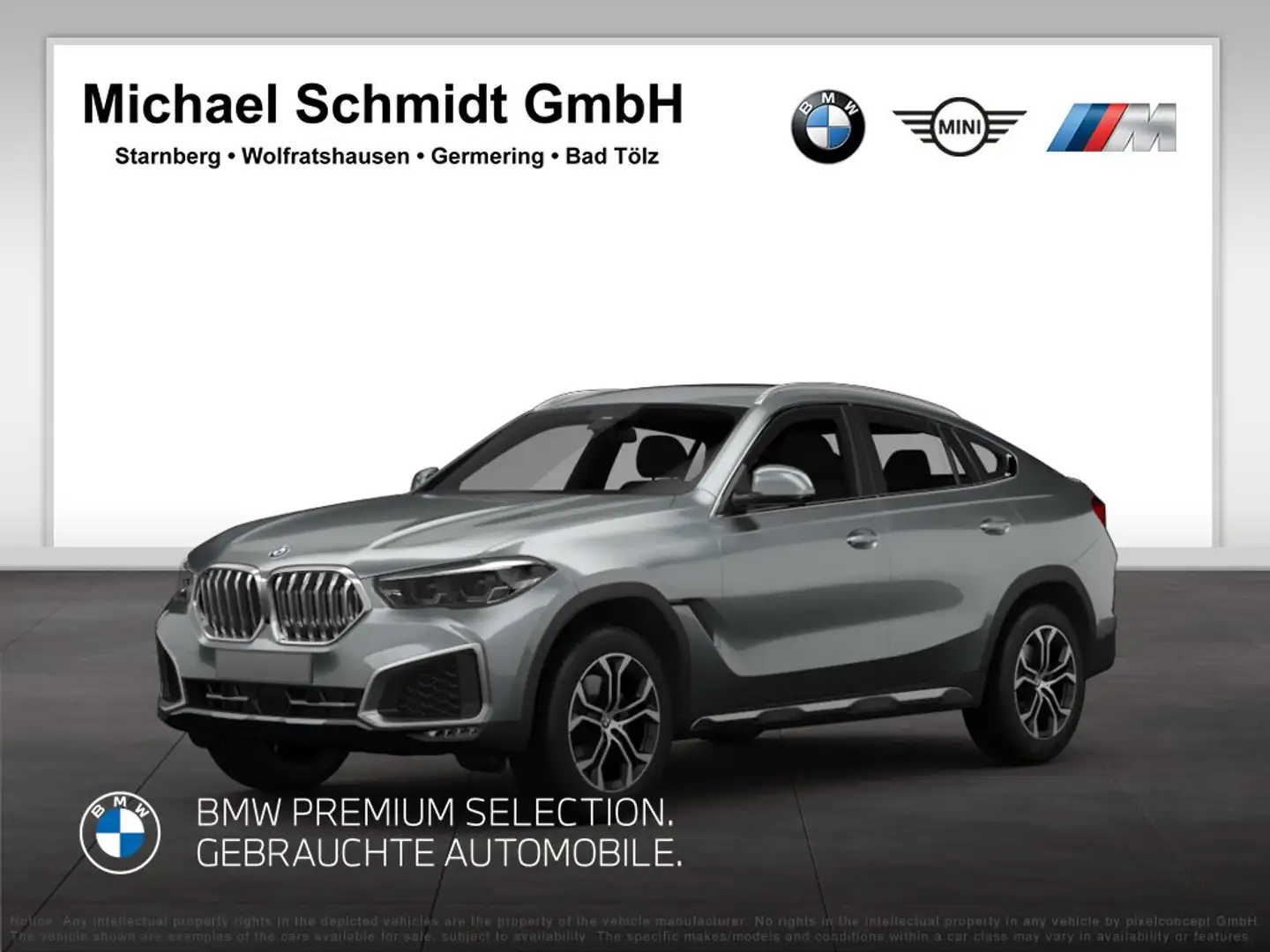 BMW X6 xDrive40d M Sportpaket*H&K*AHK*Pano*DAB*Gestik.*22 Grau - 1