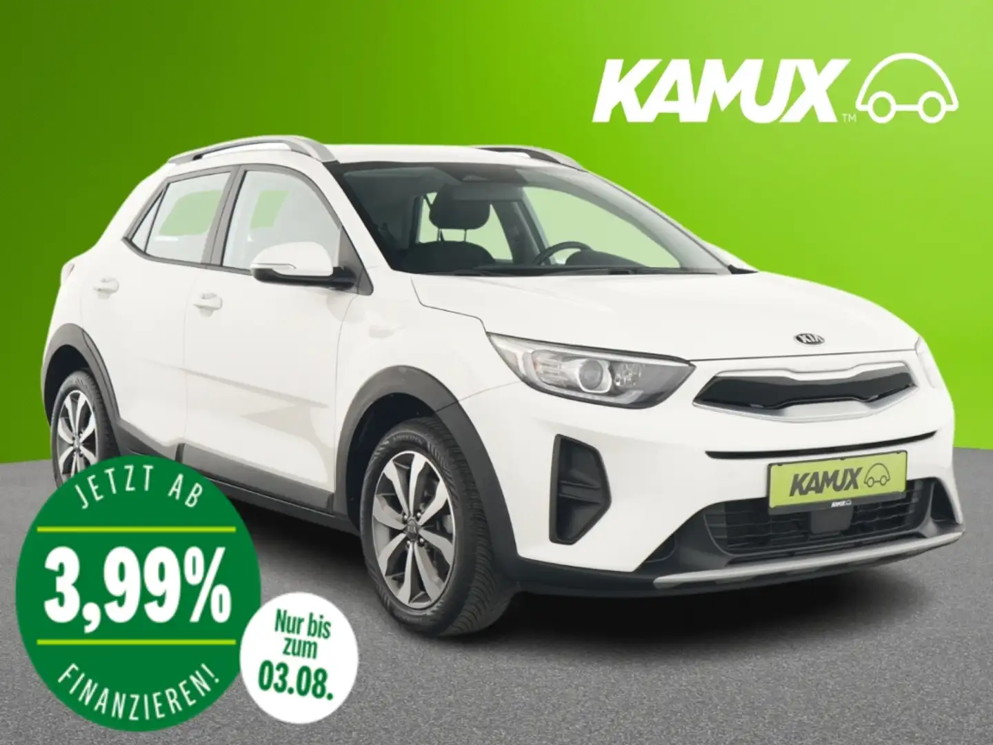 Kia Stonic 1.0T-GDI Aut.Vision+NAVI+VIRTUAL+KLIMA Weiß - 1