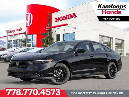 Black 2025 Honda Accord Sedan Front-Wheel Drive Automatic