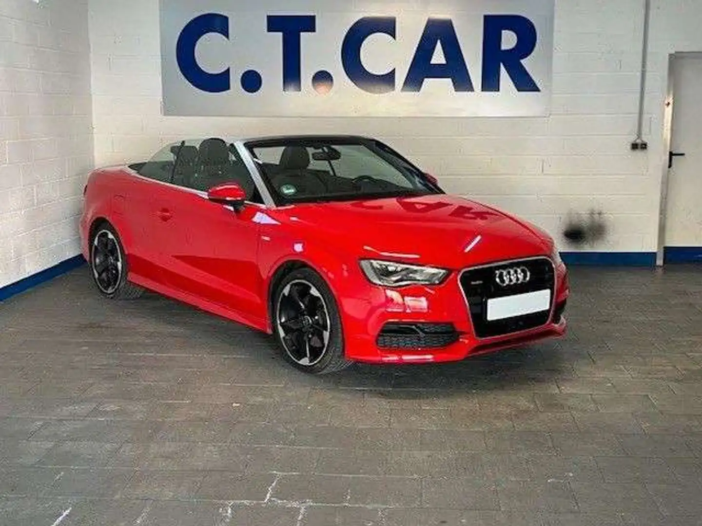 Audi A3 Cabriolet quattro S line Sportpaket Rouge - 1