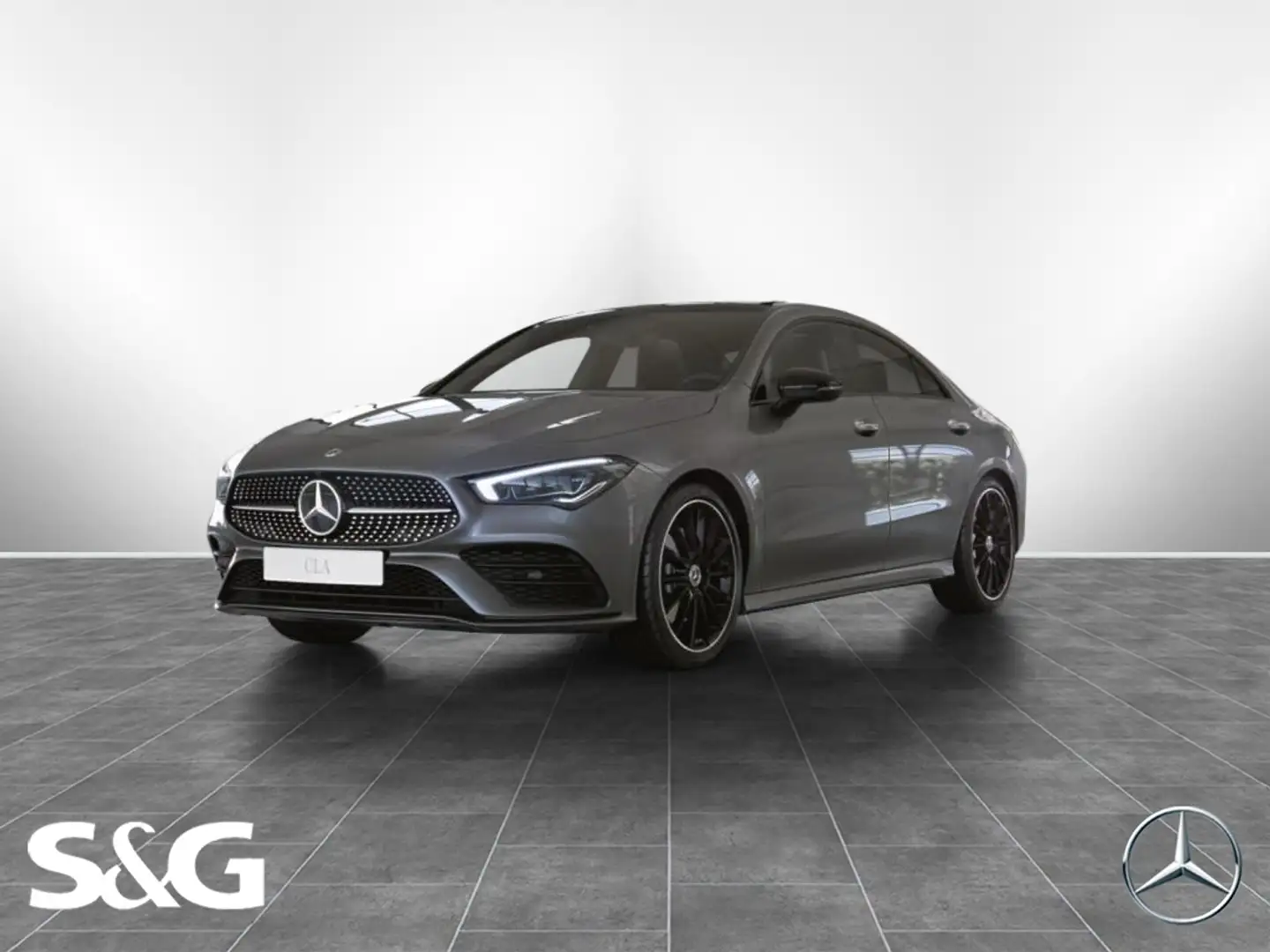 Mercedes-Benz CLA 250 e Coupé AMG AHK+PANO+360°+TOTWINKEL+19" Grau - 1