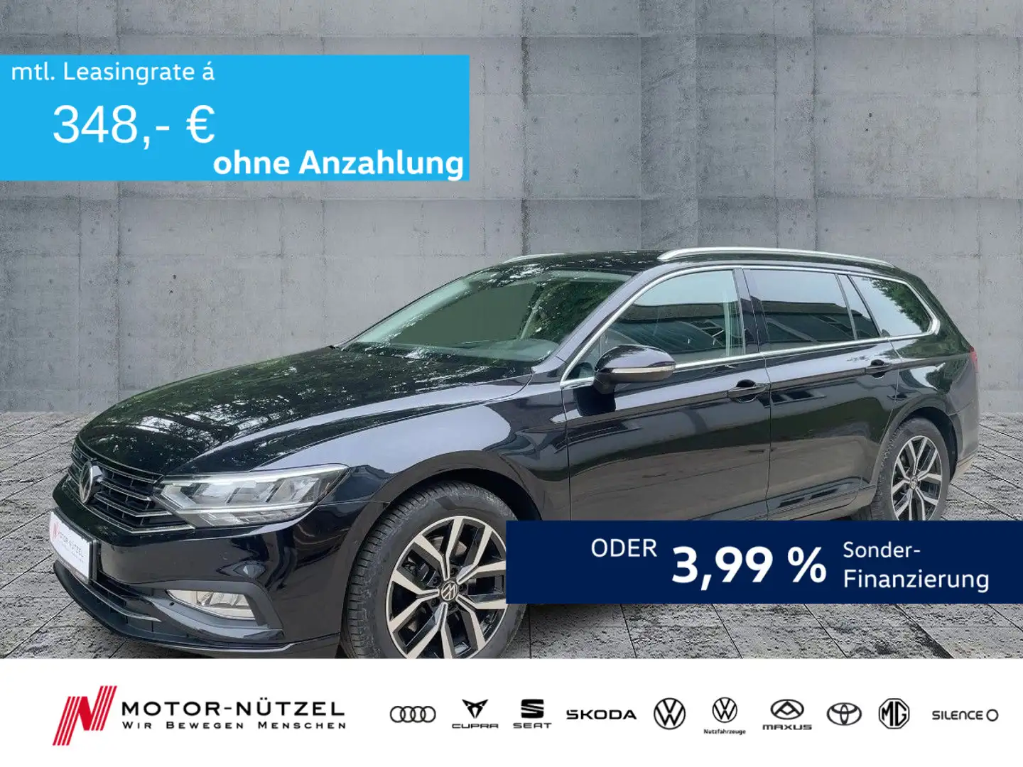 Volkswagen Passat Variant 2.0 TDI DSG BUSINESS LED+NAV+ACC Schwarz - 1