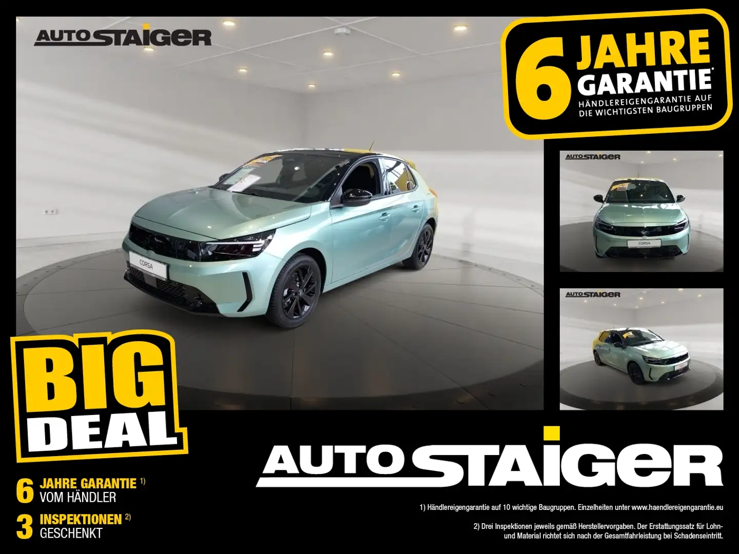 Opel Corsa F 1.2 Turbo YES Sitzheizung + Apple Carplay Grün - 1