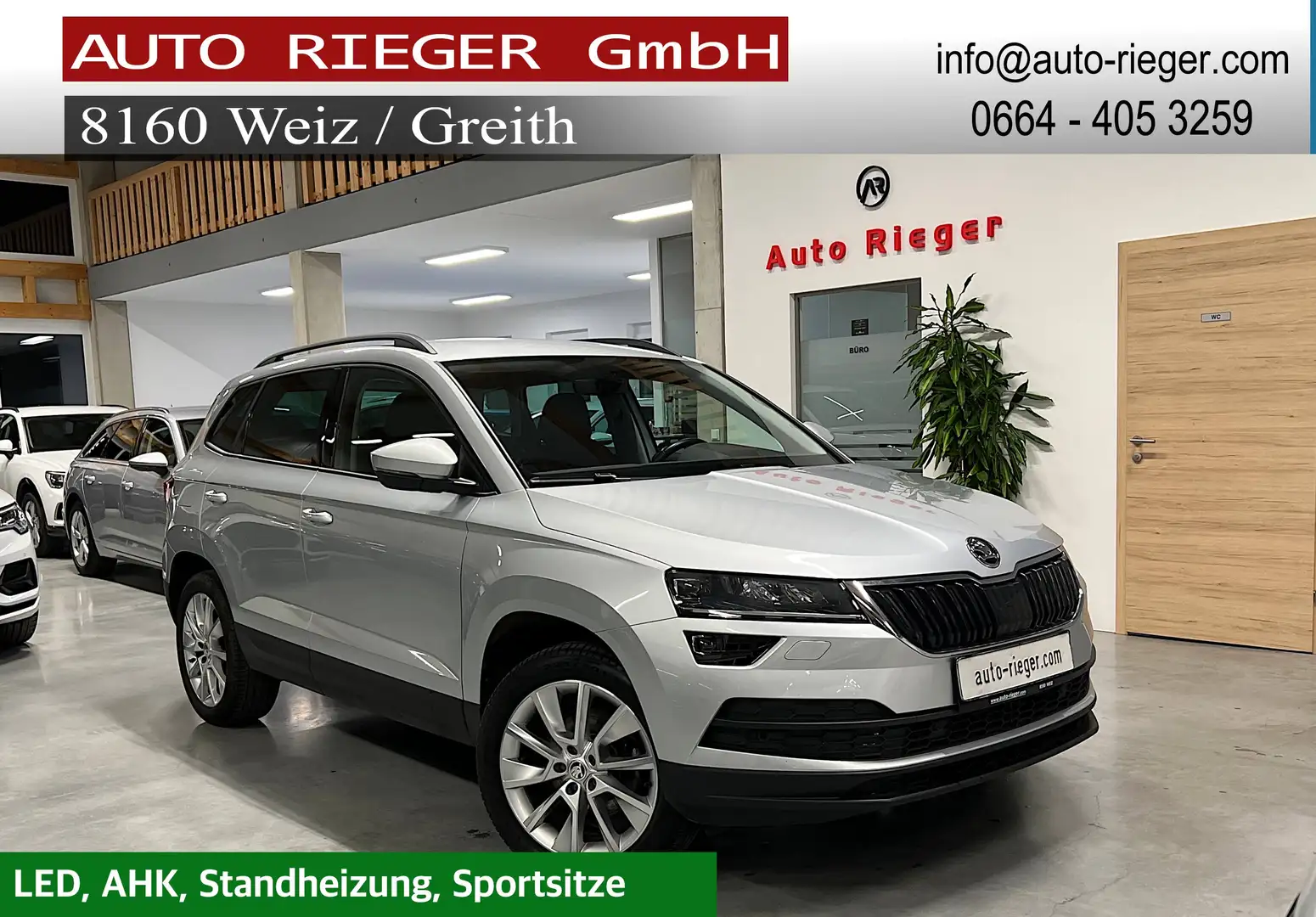 Skoda Karoq Style 4x4 LED, Navi, Keyless, AHK, Standheizung Grau - 1