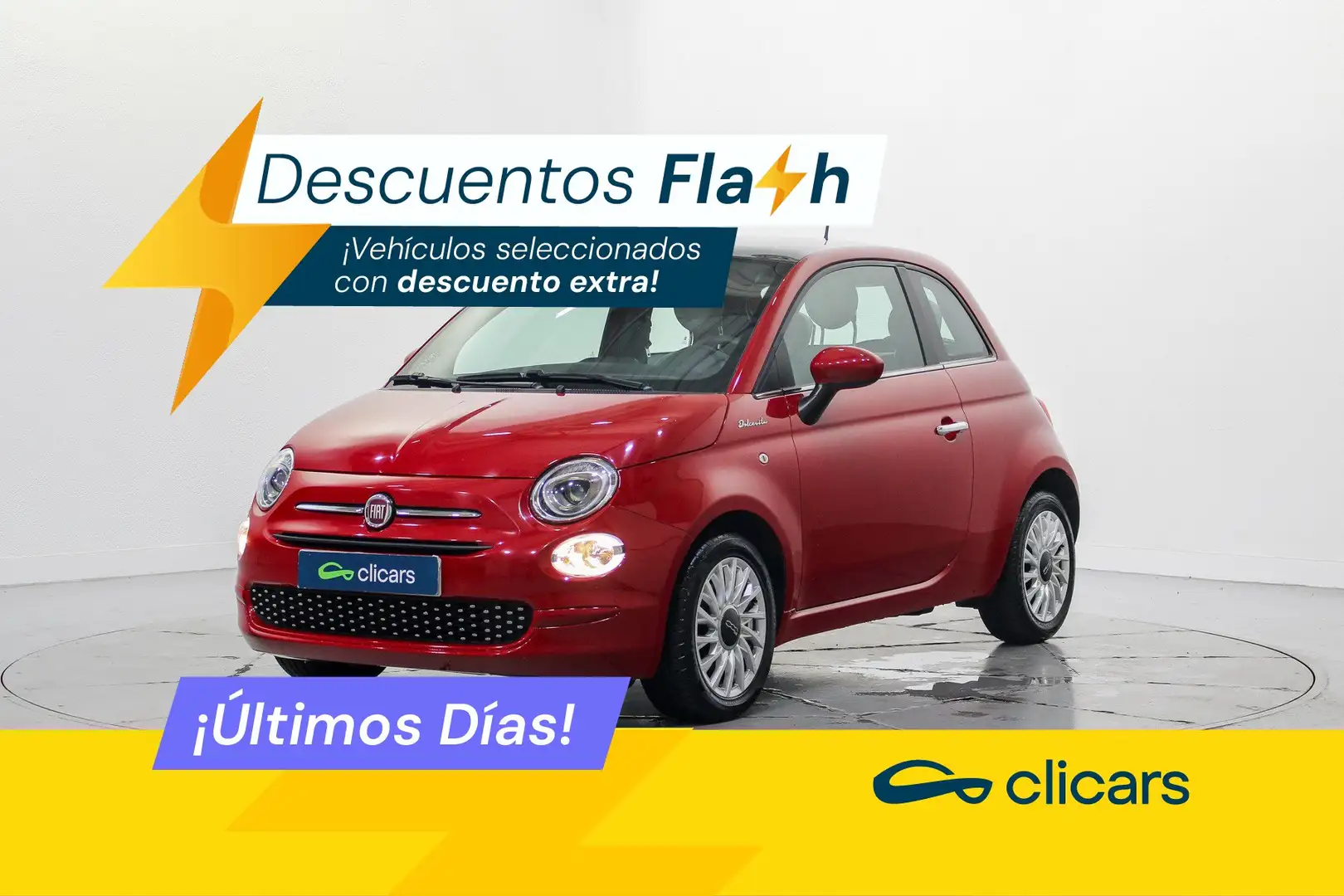 Fiat 500 1.0 Hybrid Dolcevita 52kW Rouge - 1