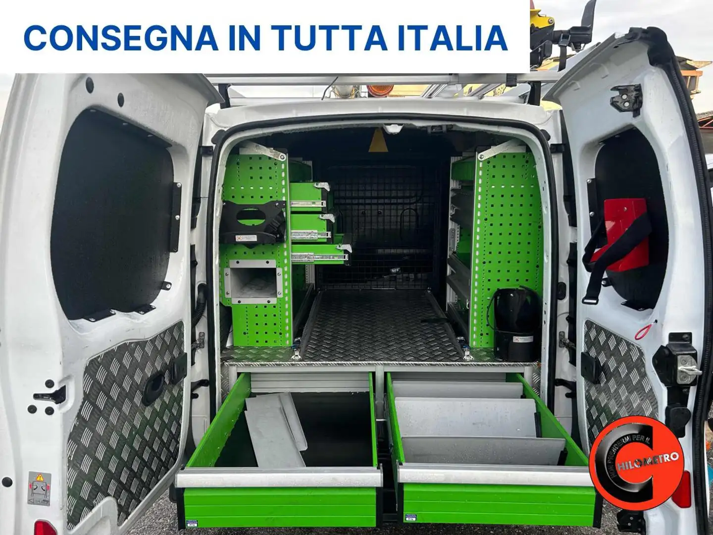 Renault Kangoo Z.E. 44 KW ALLESTITO-CRUISE-BATTERIE DI PROPRETA'- Alb - 2