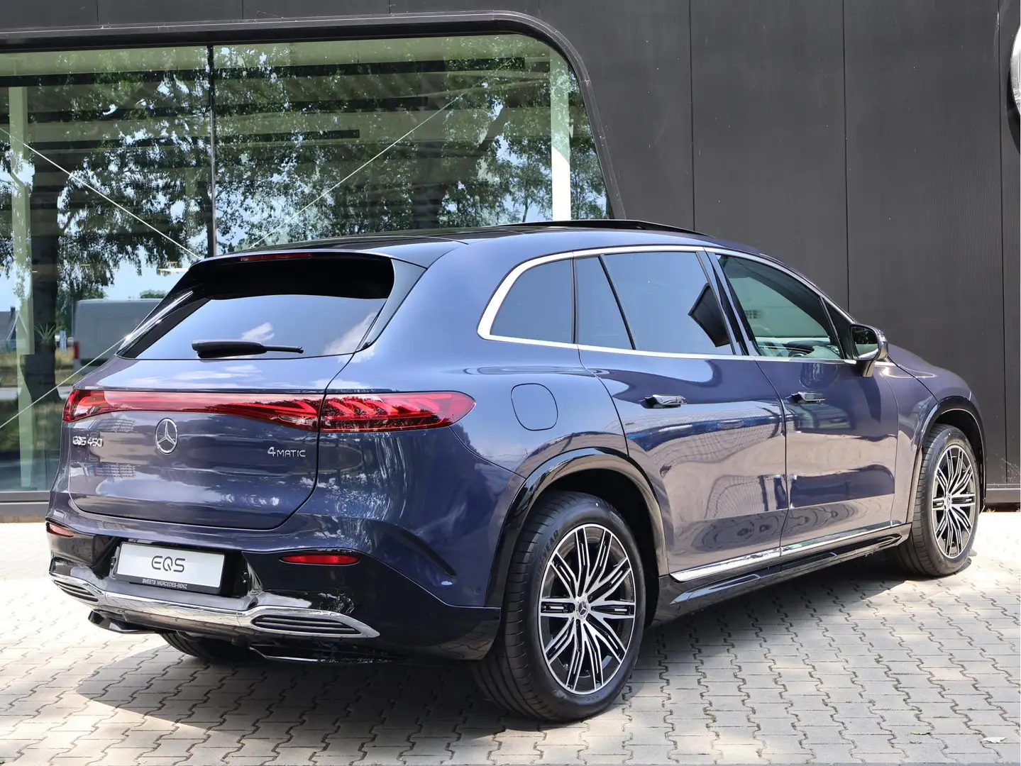 Mercedes-Benz EQS SUV 450 4MATIC AMG Line | Premium Plus | Trekhaak | Pa Blauw - 2