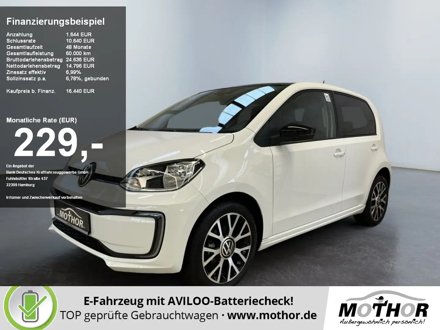 Volkswagen e-up! Style App Connect Klimaautomatik Weiß - 1