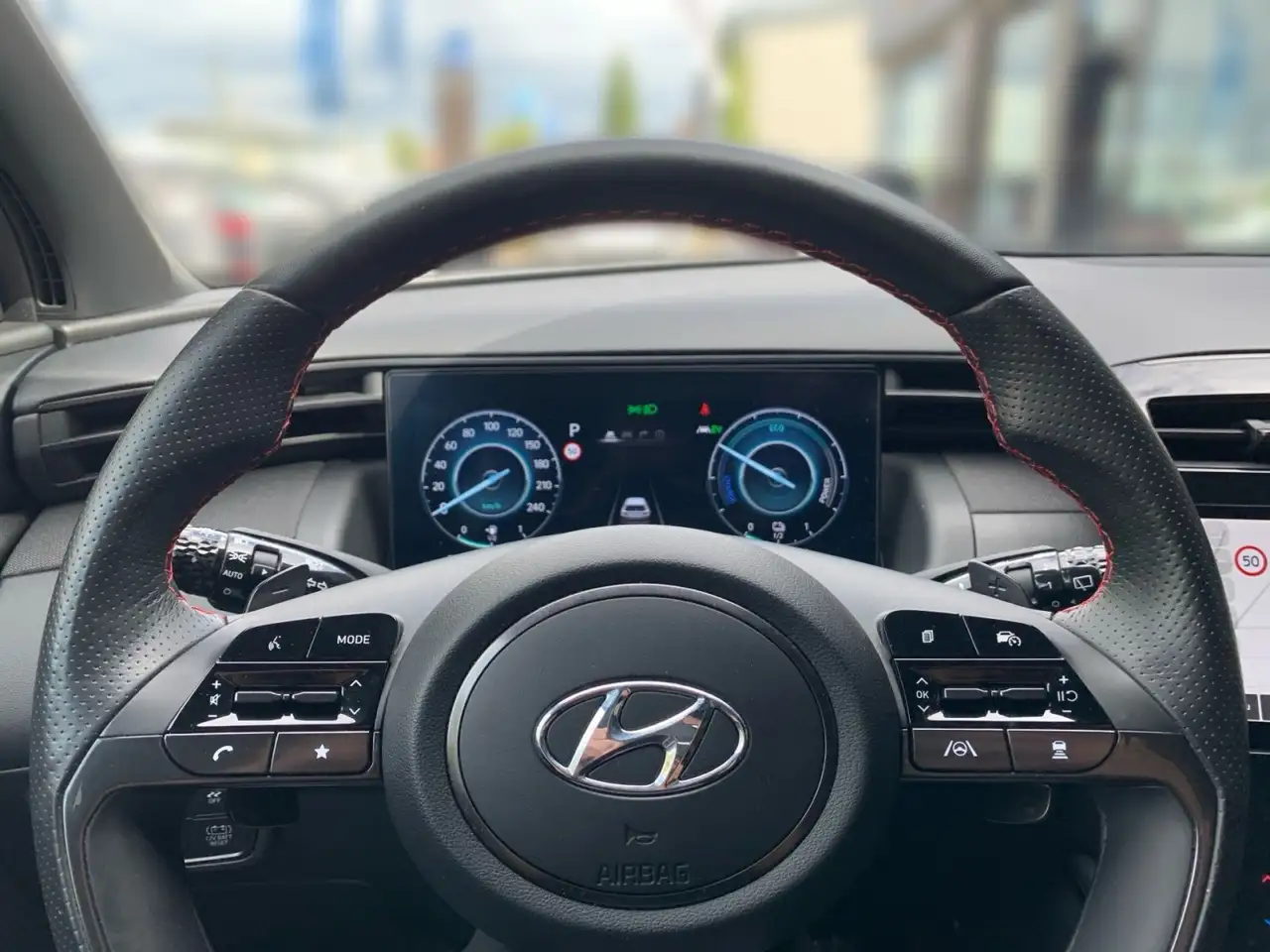 Hyundai TUCSON 1.6 T-GDI N Line Hybrid ECS Sitz Assi, миниатюра 21