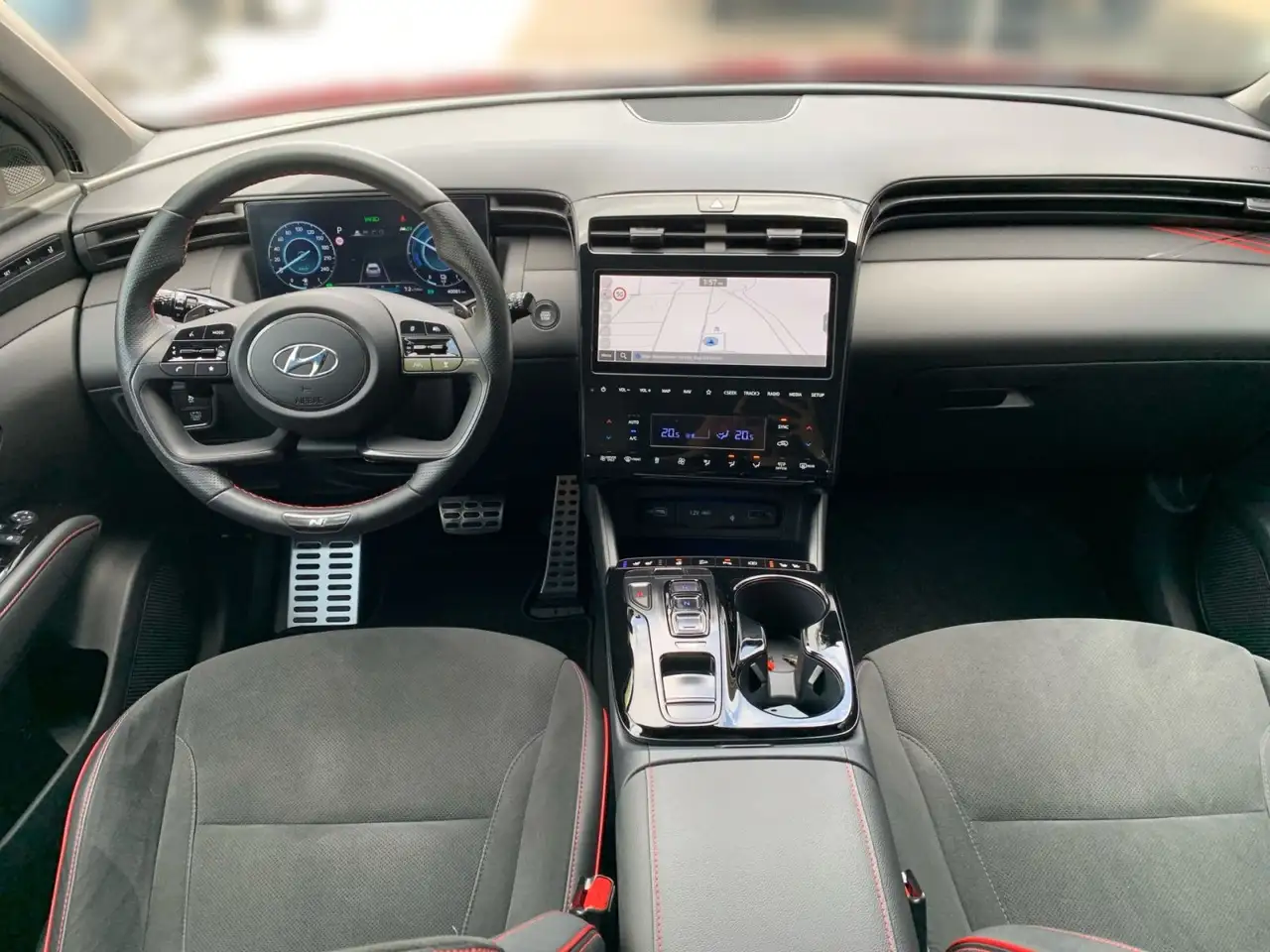 Hyundai TUCSON 1.6 T-GDI N Line Hybrid ECS Sitz Assi, миниатюра 24