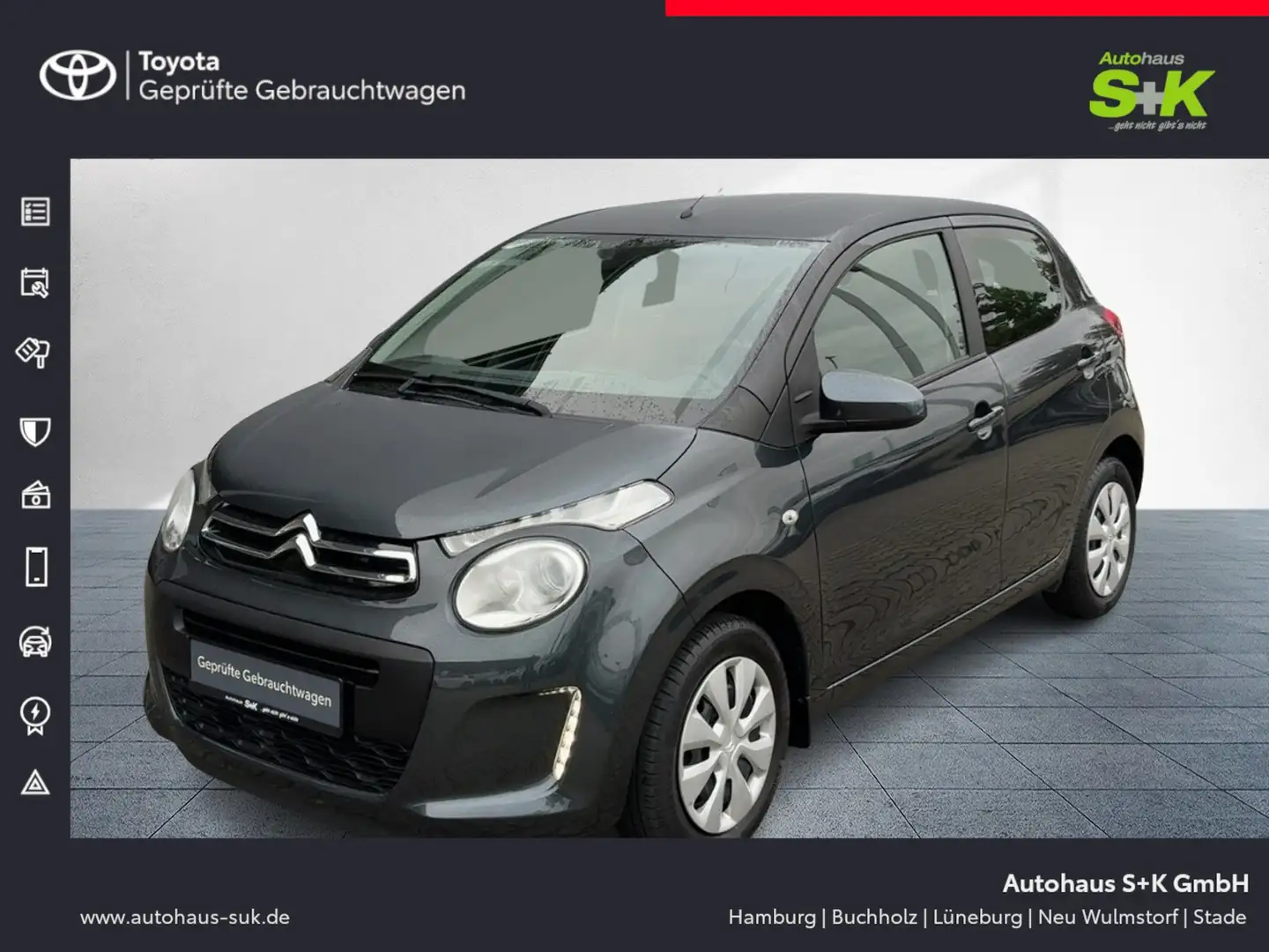 Citroen C1 Feel *Carplay *Sitzheizung *Einparkhilfe hinten Gris - 1