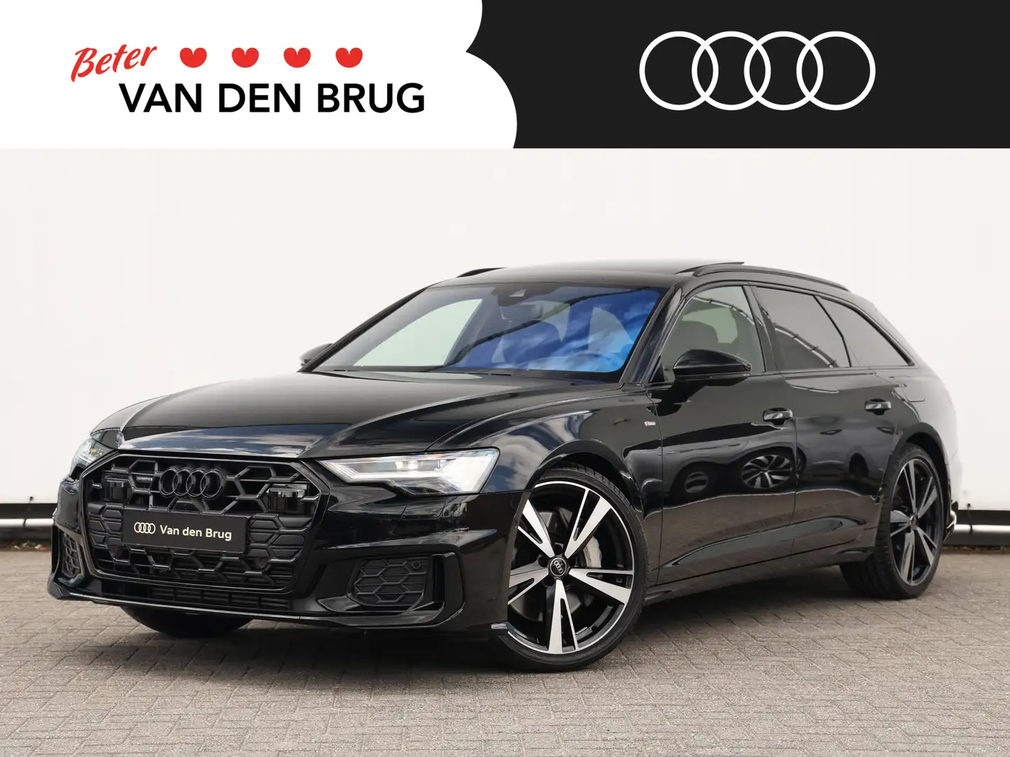 Audi A6 Avant 50 TFSI e quattro S edition Competition 299p Zwart - 1