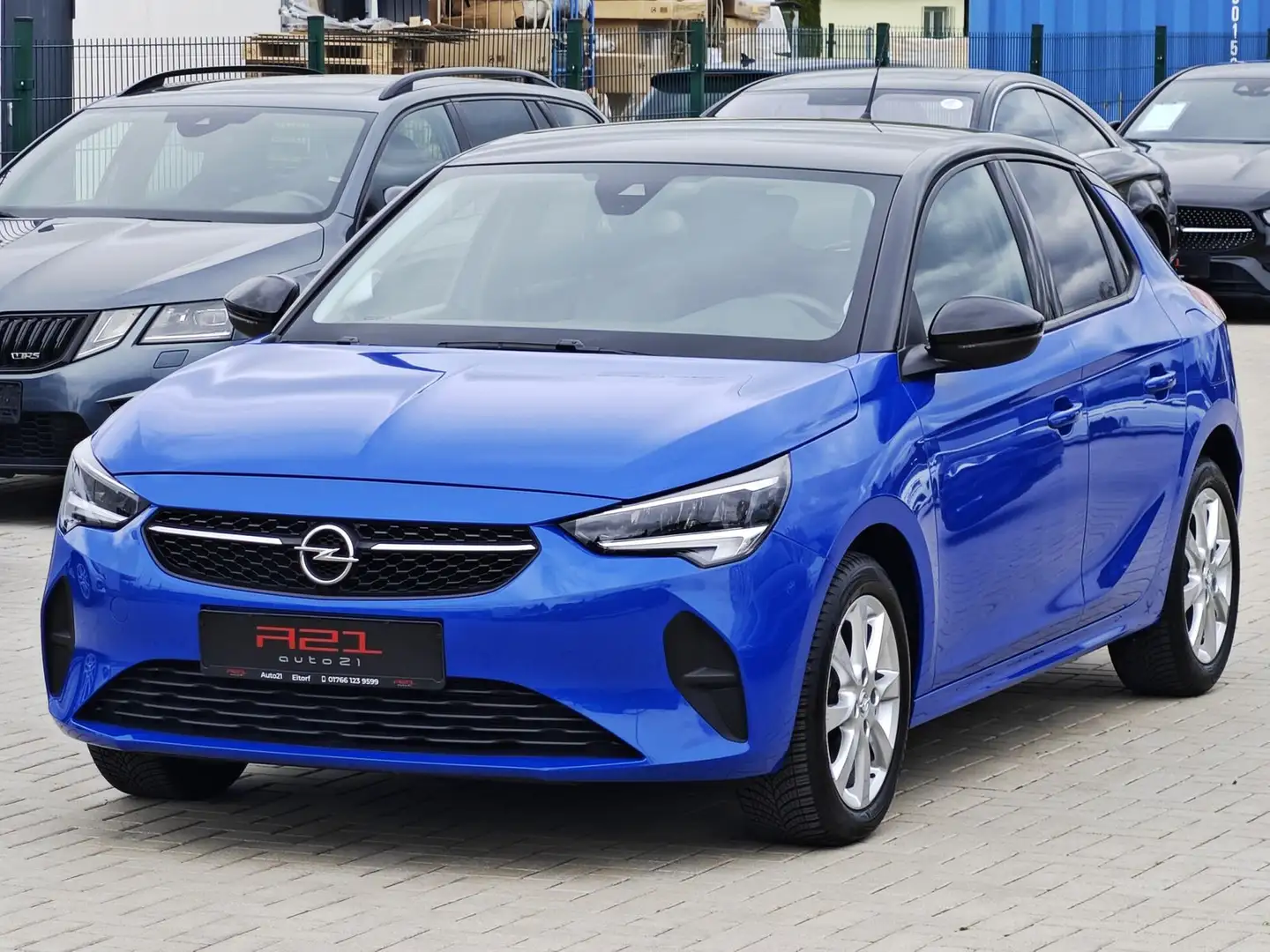 Opel Corsa Edition Style *Navi*180°Kamera*LED*DAB*SHZ Blau - 1