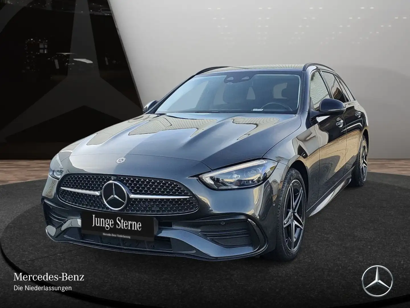 Mercedes-Benz C 300 e T AMG+NIGHT+360+AHK+KEYLESS+9G Grau - 2