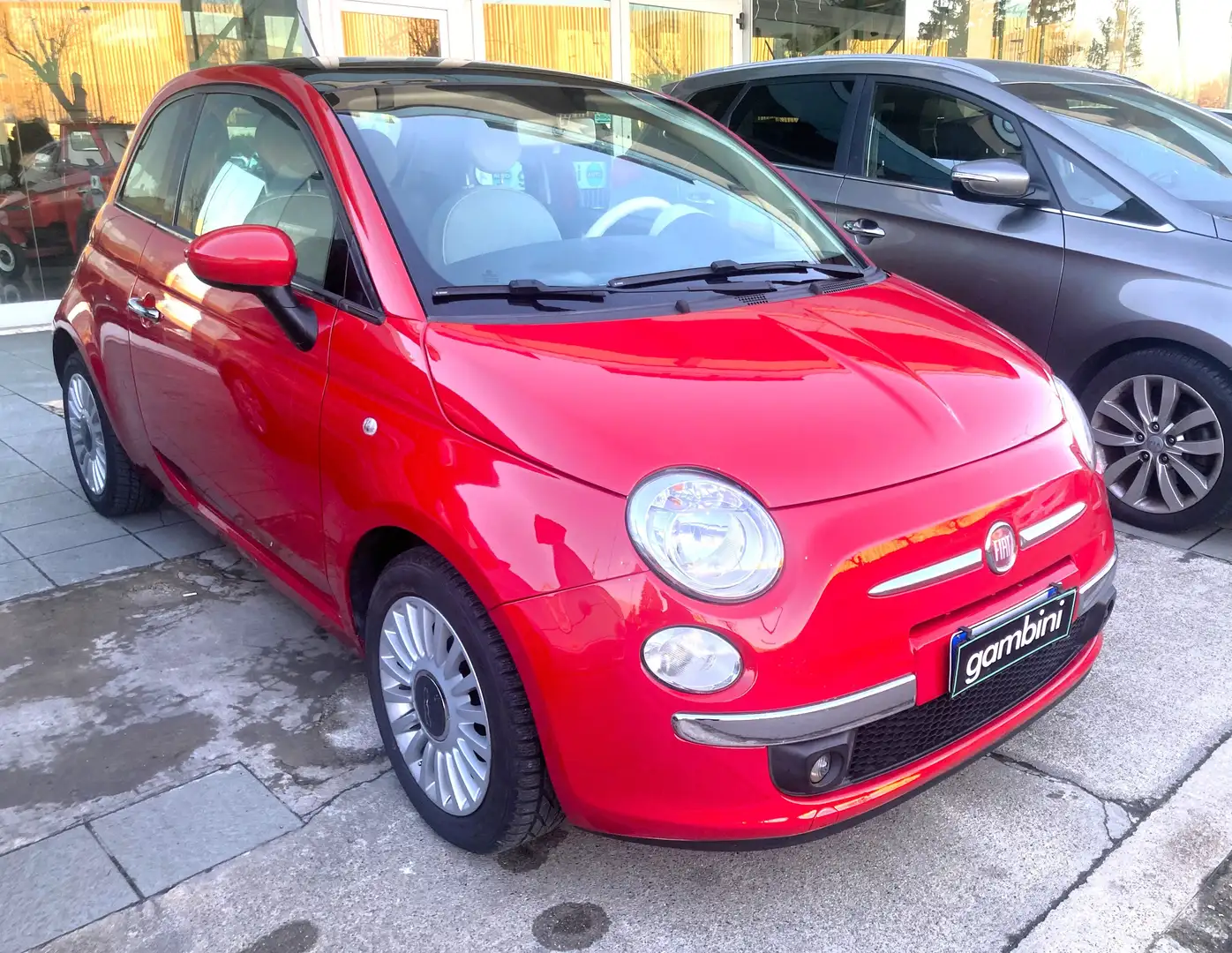Fiat 500 500 1.2 Lounge 69cv per NEOPATENTATI Rouge - 1