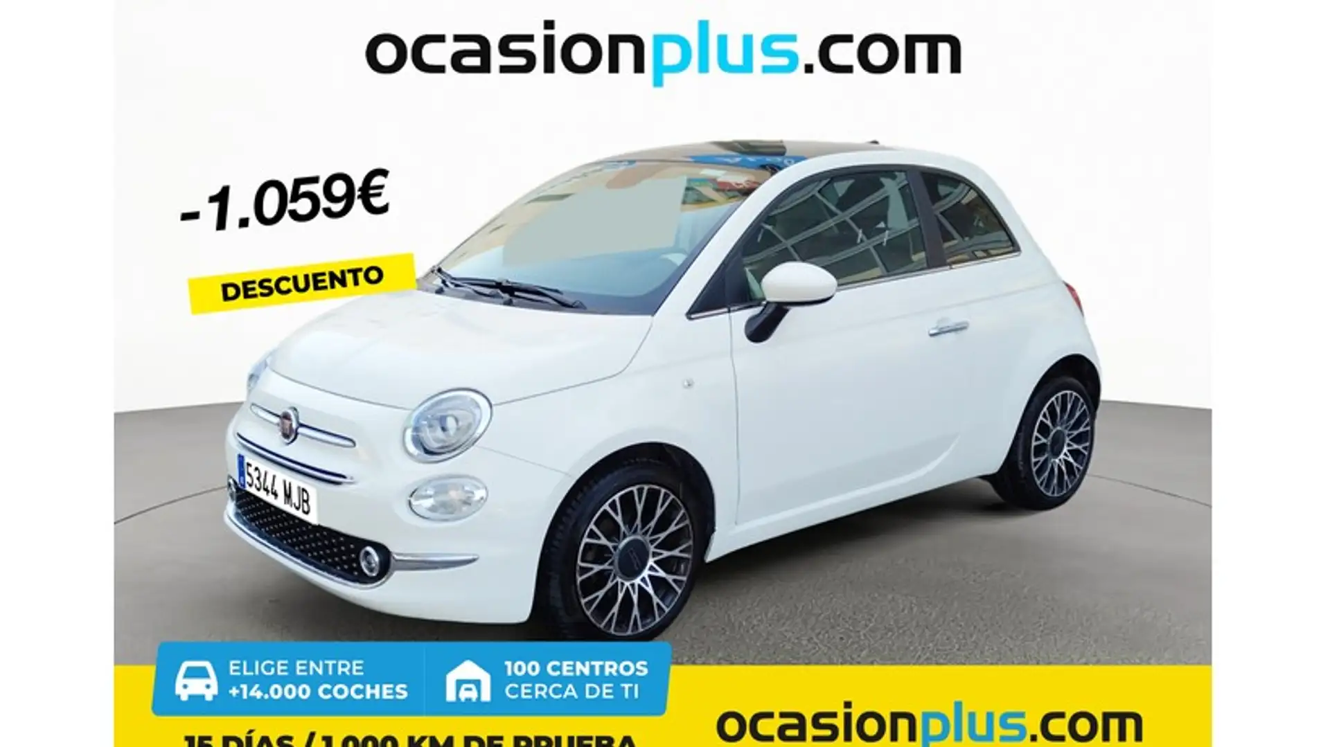 Fiat 500 1.0 Hybrid Dolcevita 52kW Wit - 1