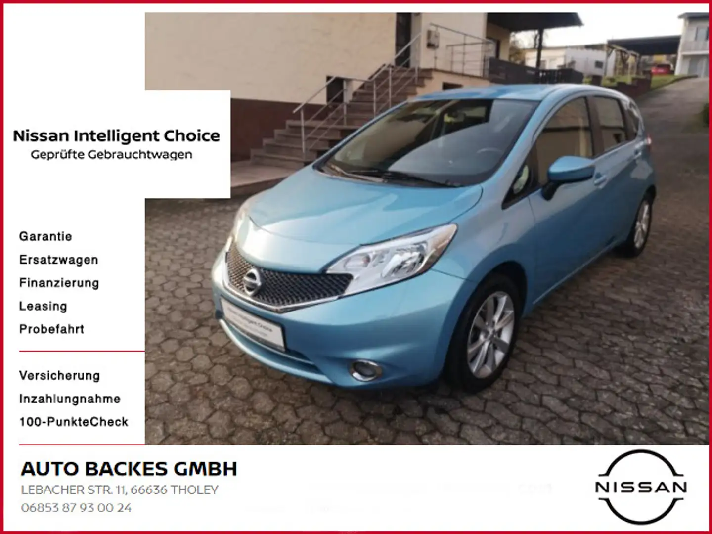 Nissan Note 1.2 DIG-S Acenta Tempomat Klimaanlage Blau - 1