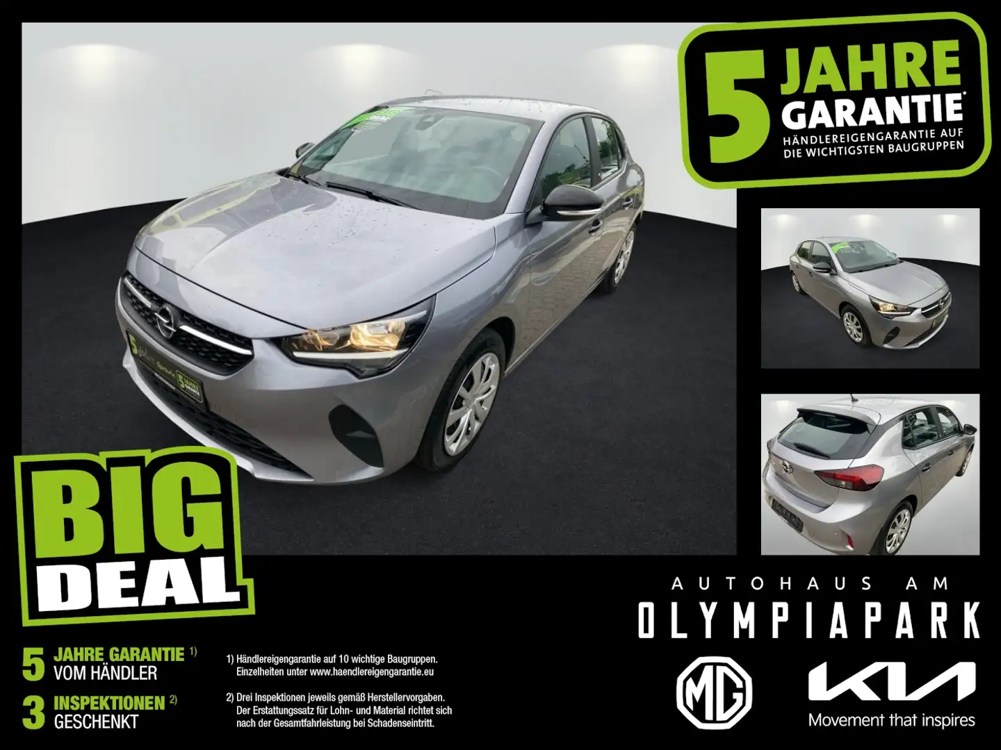 Opel Corsa-e Sitzheizung*Parkhilfe*TopZustand Grau - 1
