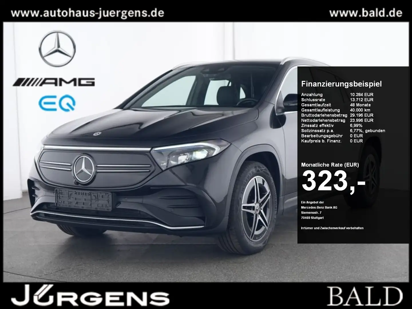 Mercedes-Benz EQA 300 4M AMG/CAM/EASY-PACK/Shz/MBUX-AR Nav/18" Schwarz - 1