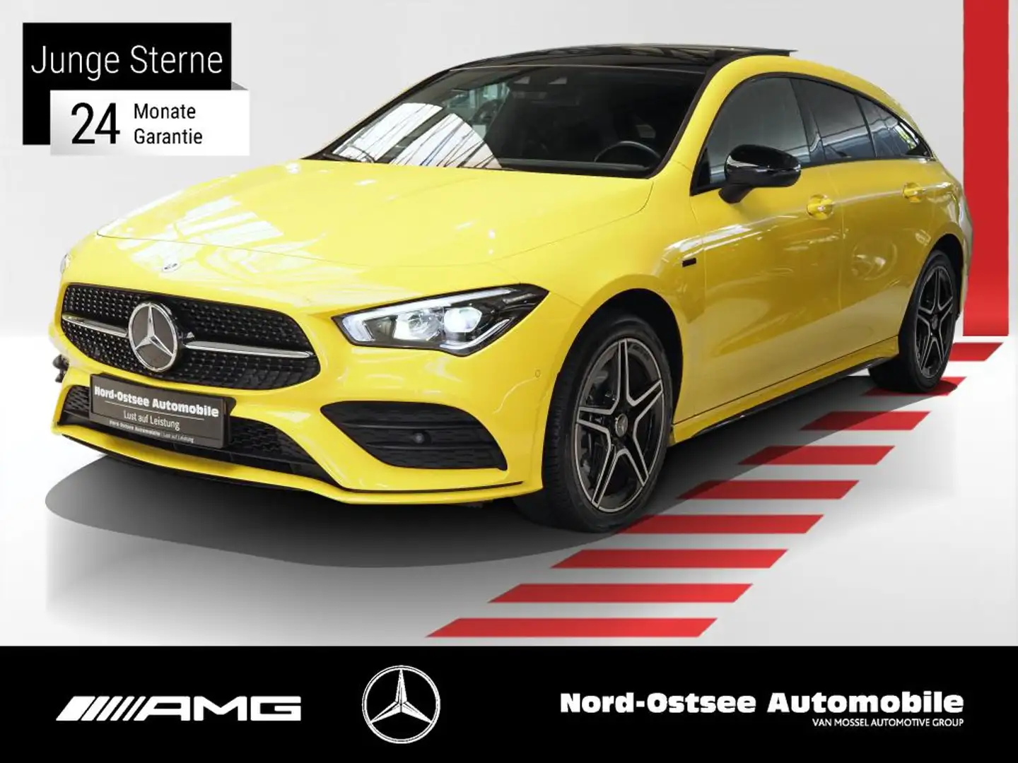 Mercedes-Benz CLA 250 e SB AMG PANORAMA LED KAMERA NIGHT SHZG Jaune - 1