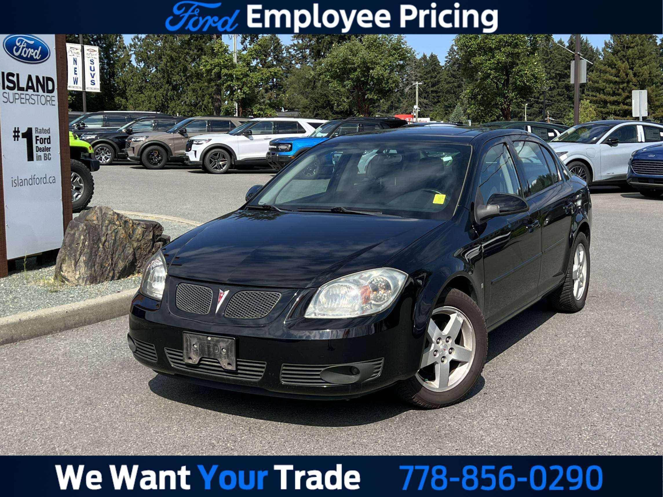 Black 2009 Pontiac G5 Sedan Automatic