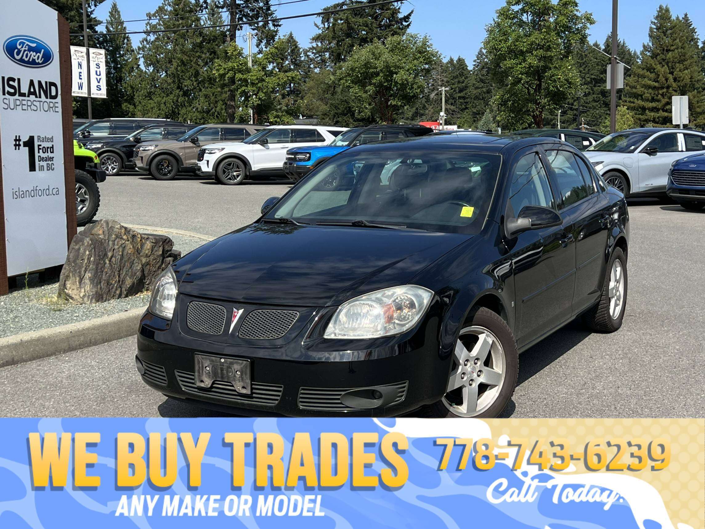 Black 2009 Pontiac G5 Sedan Automatic