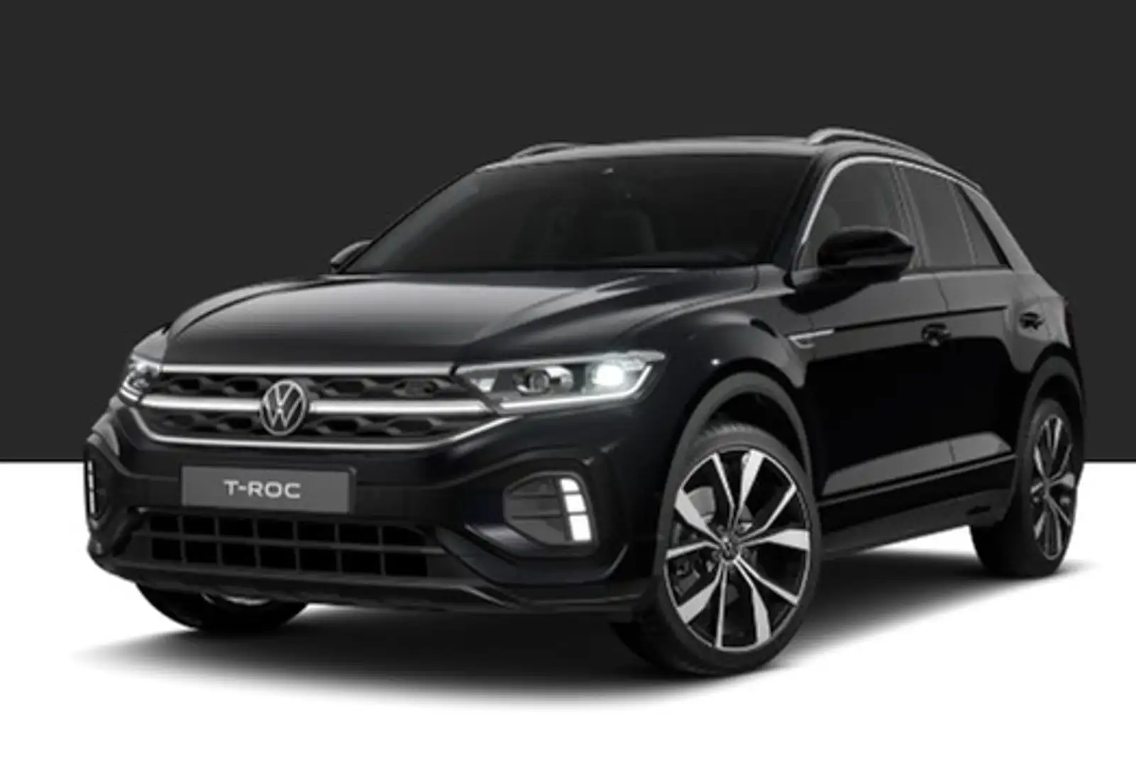 Volkswagen T-Roc 1.5 TSI DSG R-Line AHK*PANO*STHZG*IQ-LIGHT*NAV*... Zwart - 1