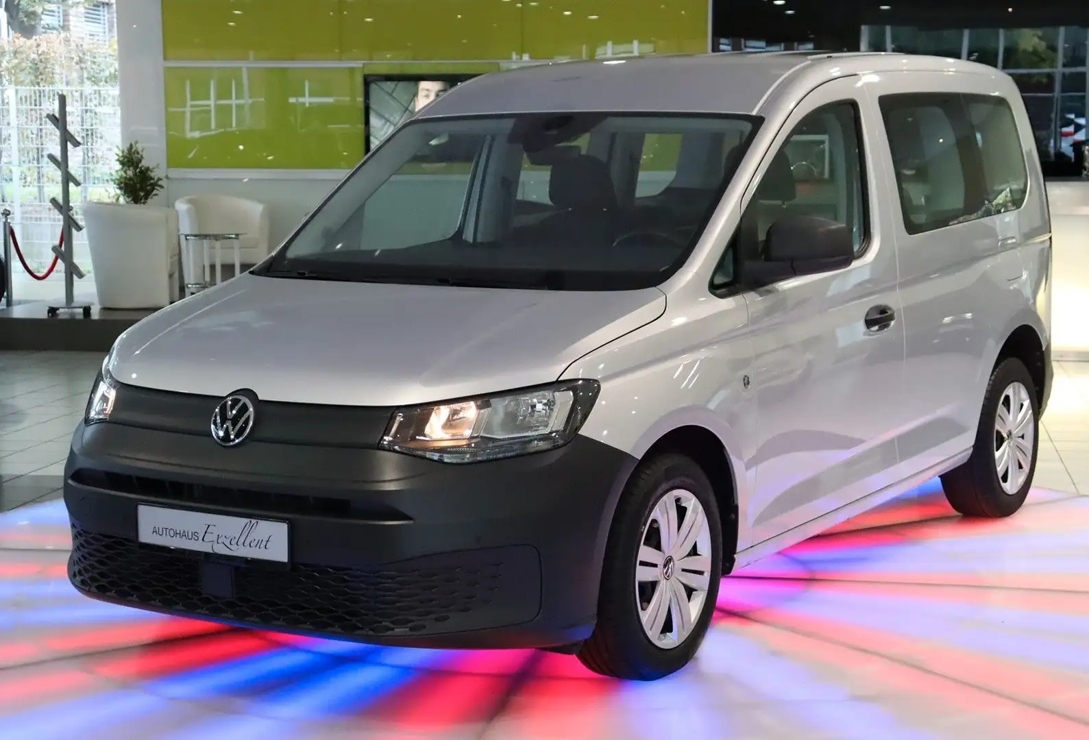 Volkswagen Caddy Kombi*KLIMAAUT*LHZ*NAVI*LED*MFL*PDC*SHA*BC Argent - 1