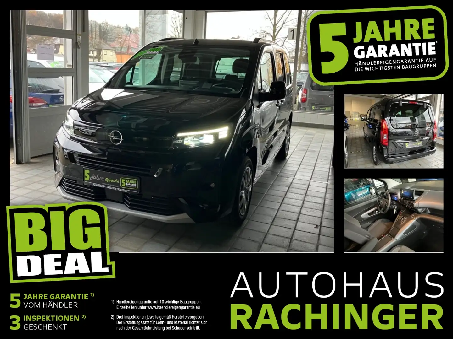 Opel Combo Life E 1.5D Kam.+LED+SHZ+PDC+Alu Noir - 1