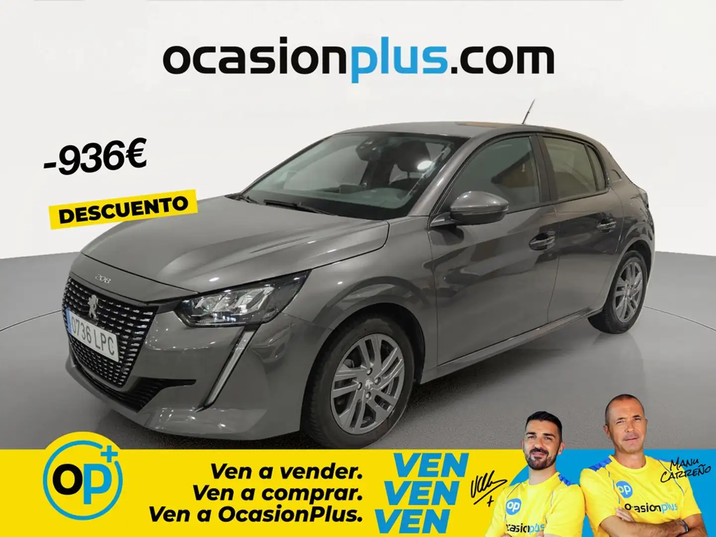 Peugeot 208 1.2 Puretech S&S Active Pack 100 Gris - 1