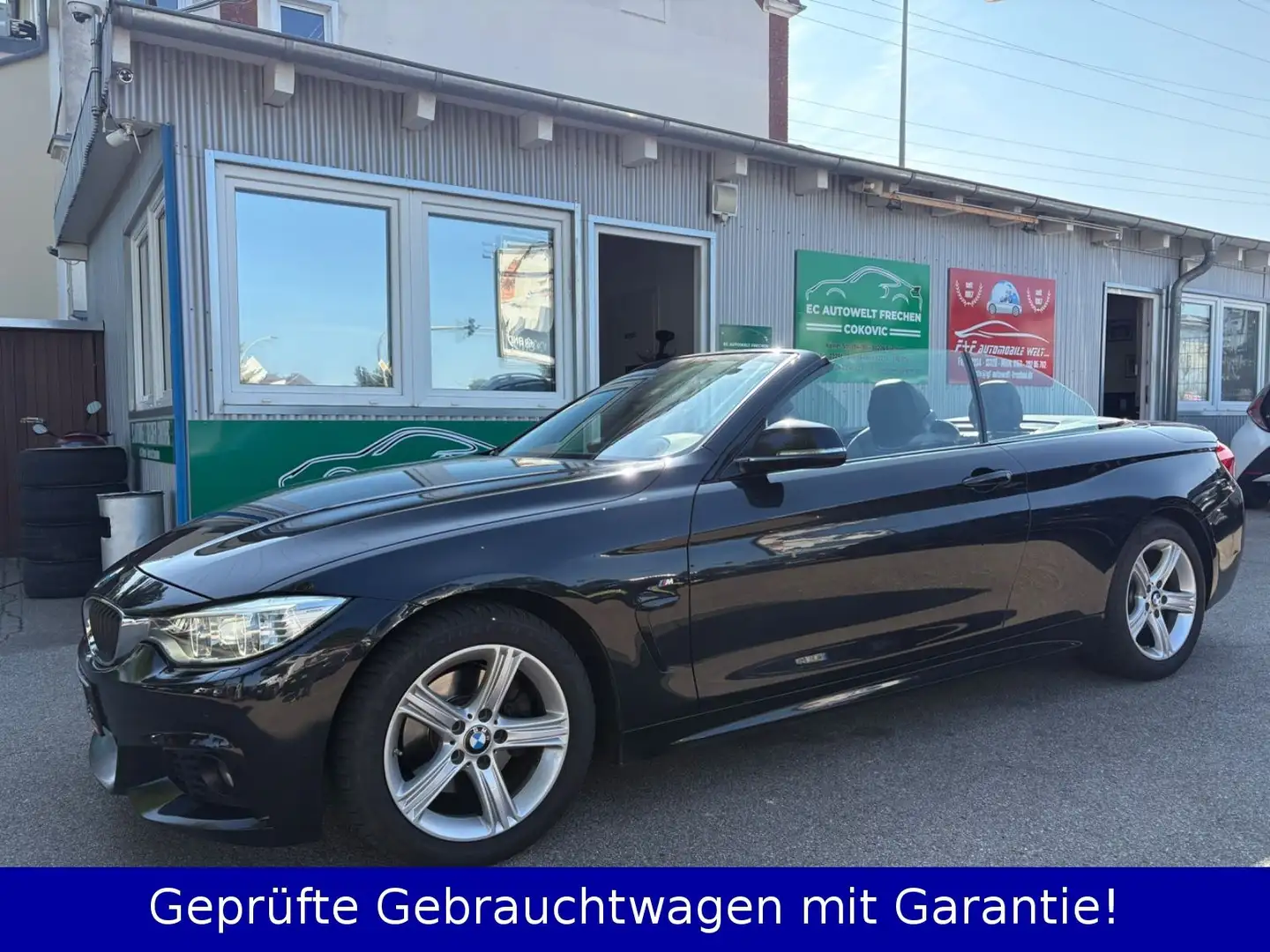 BMW 420 D Cabrio M Sport*LEDER*AUTOMATIK*ELEK.SITZVER Nero - 1