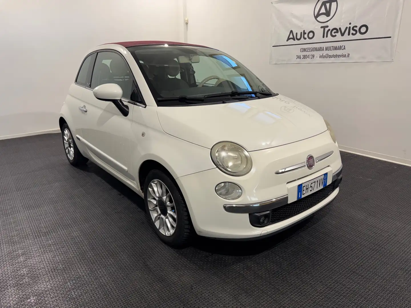 Fiat 500 500 C 1.2 Lounge Blanc - 1
