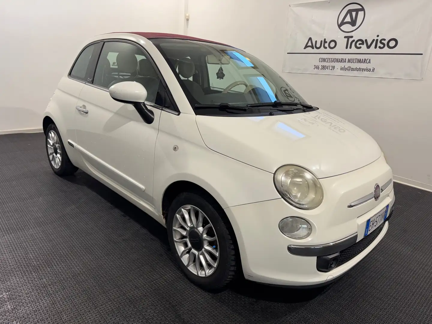 Fiat 500 500 C 1.2 Lounge Blanc - 2