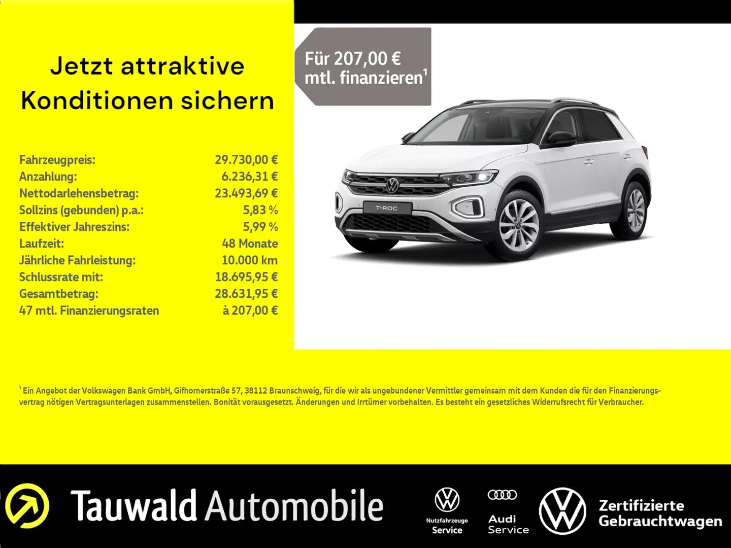 Volkswagen T-Roc 1.5 TSI DSG Style EASY-OPEN/RFK/KESSY/5J.G Blanc - 1