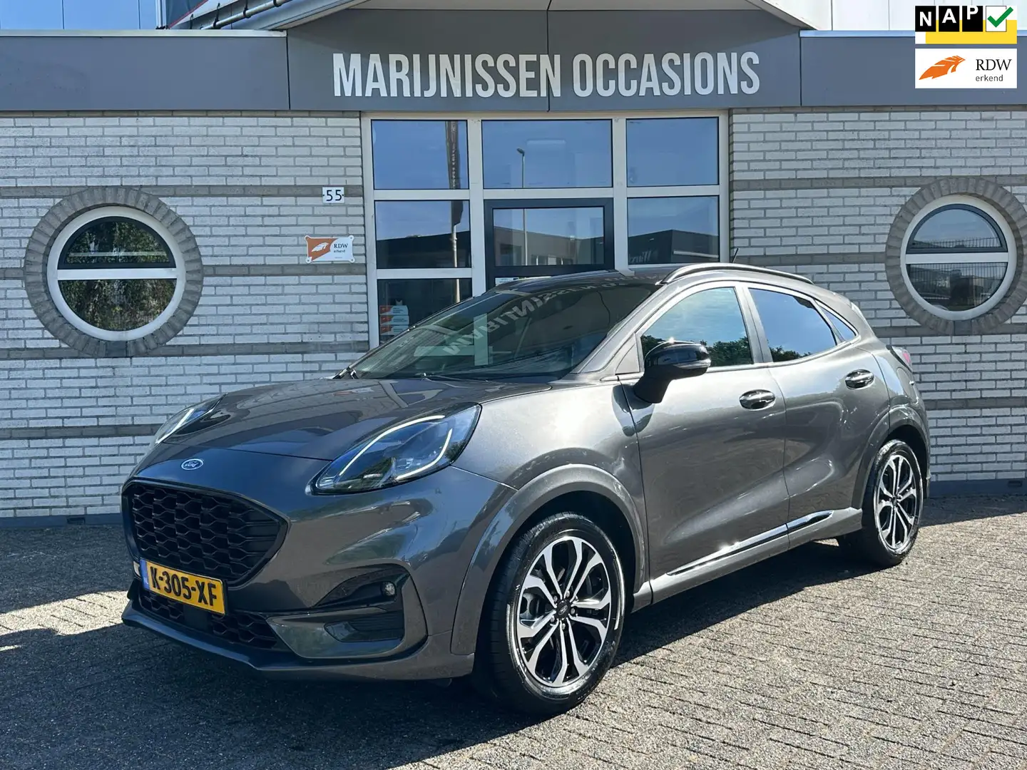 Ford Puma 1.0 EcoBoost Hybrid ST-Line Grijs - 1