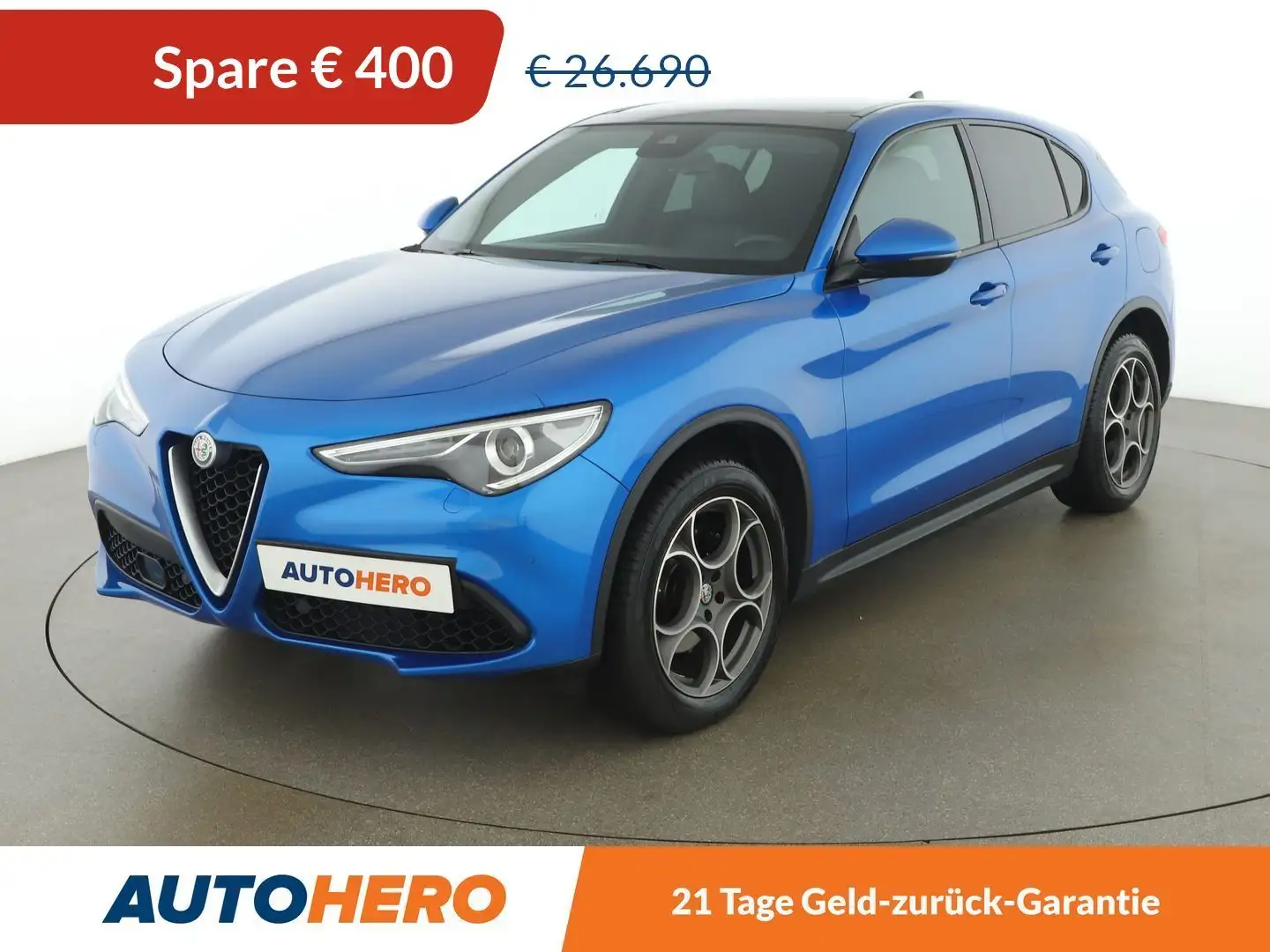 Alfa Romeo Stelvio 2.0 Turbo Super Q4 Blau - 1