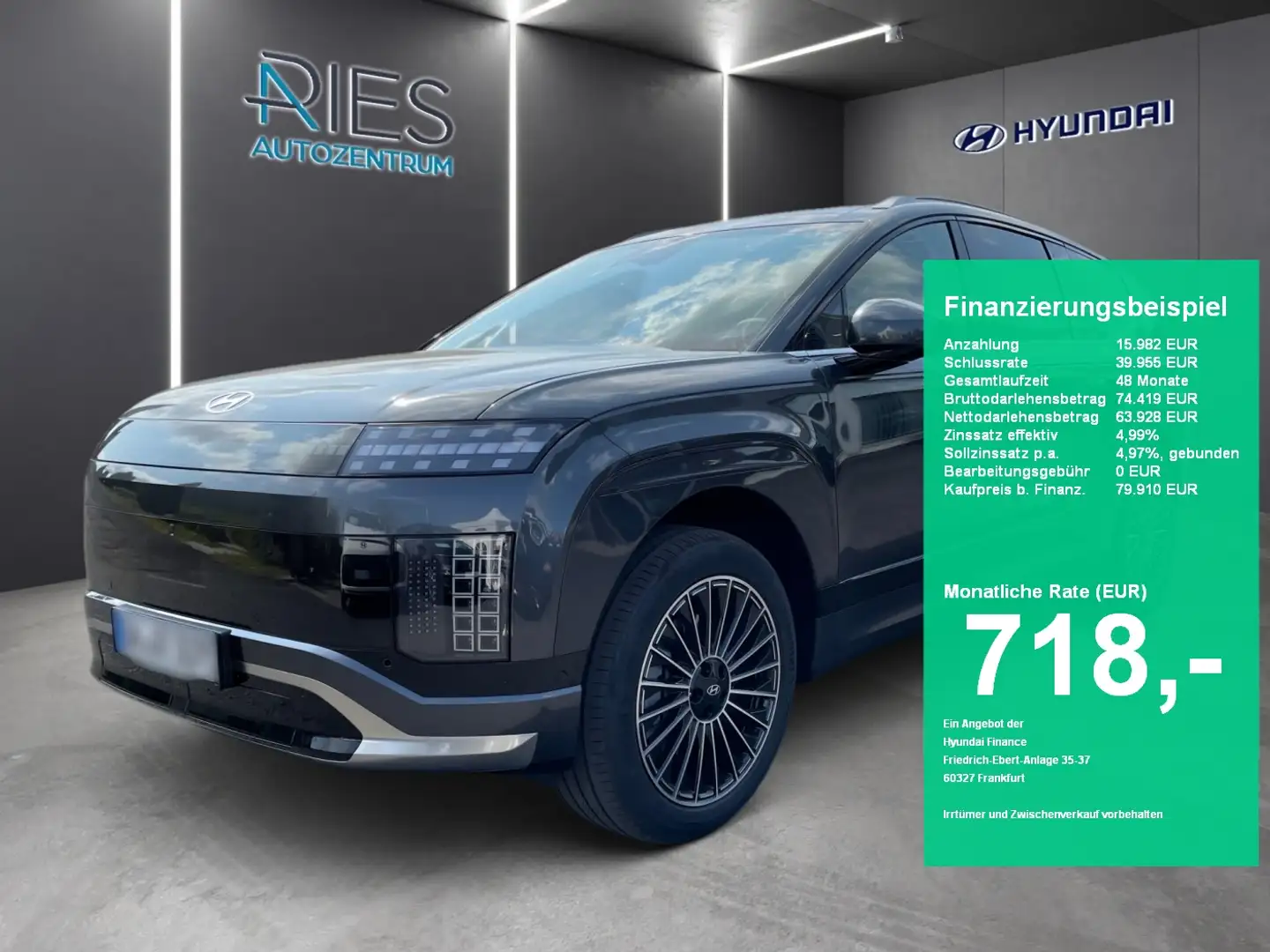 Hyundai IONIQ 9 110 kWh UNIQ 360*AHK*HUD*KlimaA*LED*Navi Grau - 1