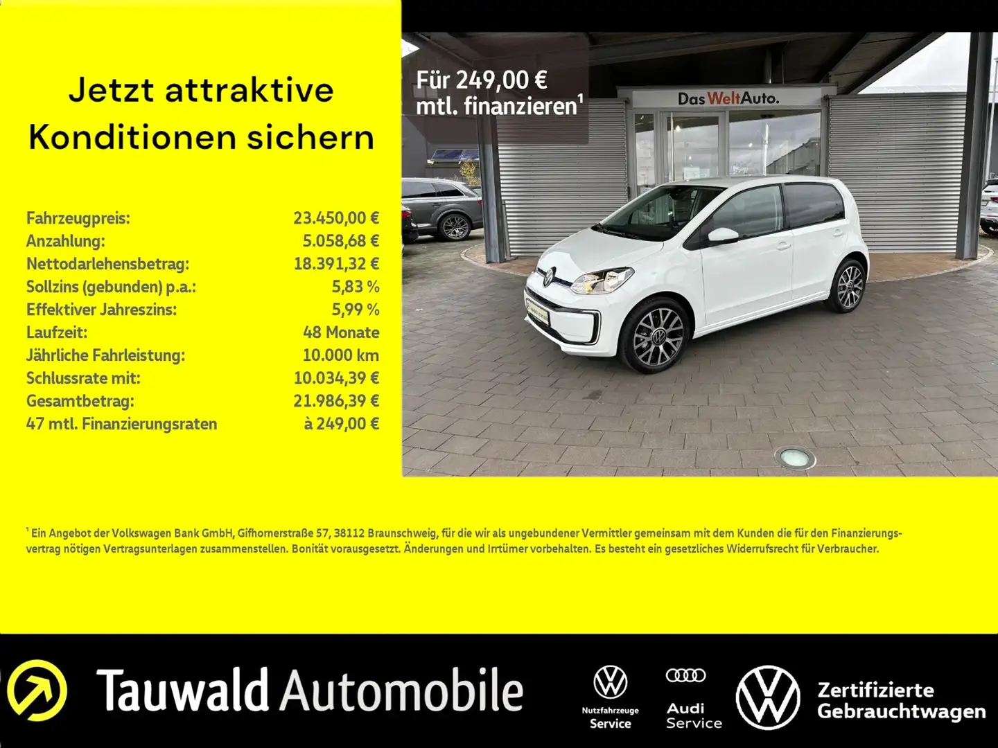 Volkswagen up! Edition DSG/32,3kWh/CCS/RFK/16" Biały - 1