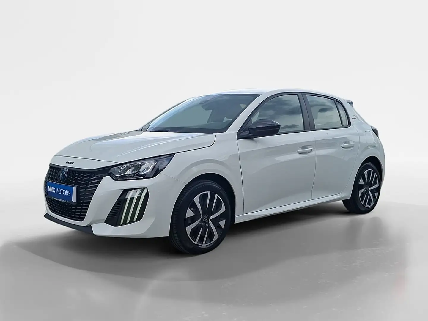 Peugeot 208 Hybrid 100 e-DCS6 Style Blanc - 1