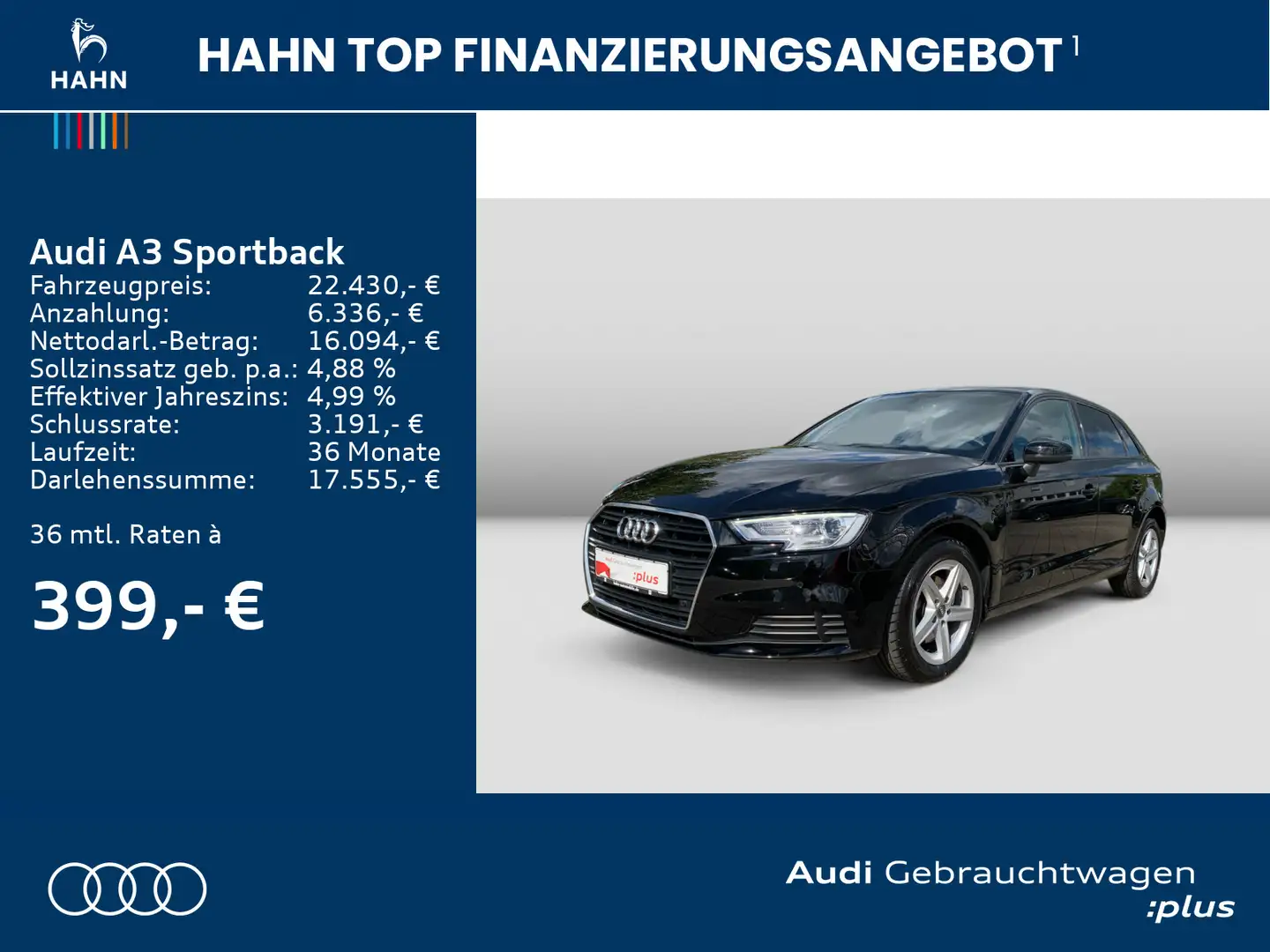 Audi A3 35 TDI Navi Sitzh Xenon Schwarz - 2
