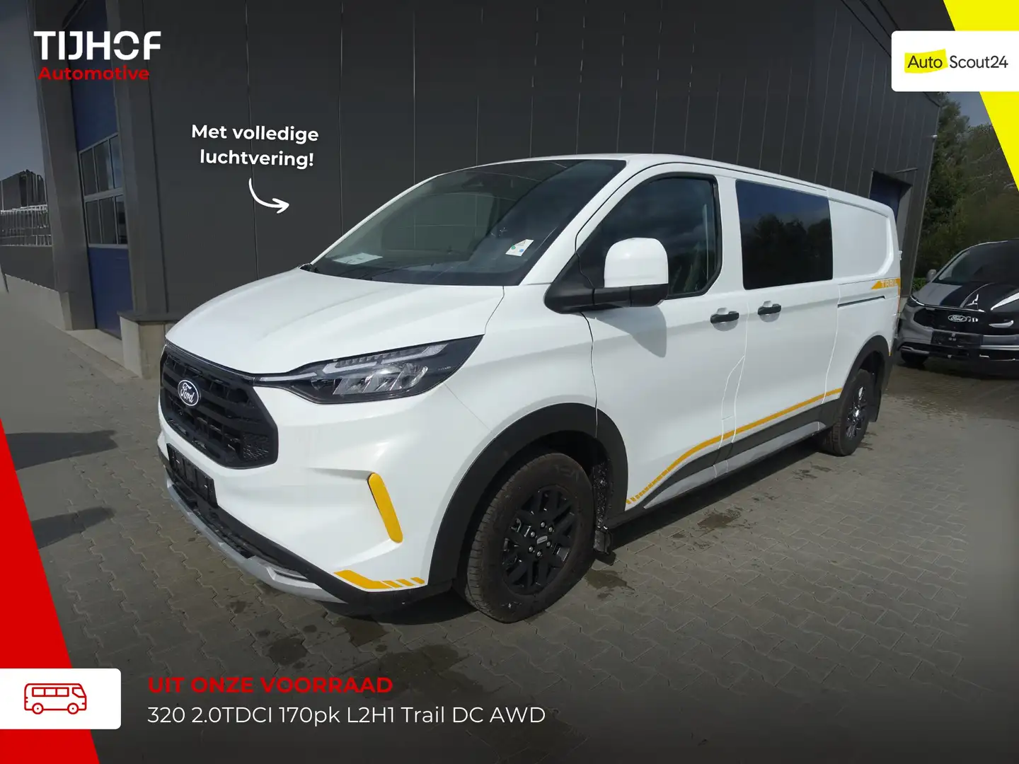 Ford Transit 320 2.0TDCI 170pk L2H1 Trail DC AWD Wit - 1