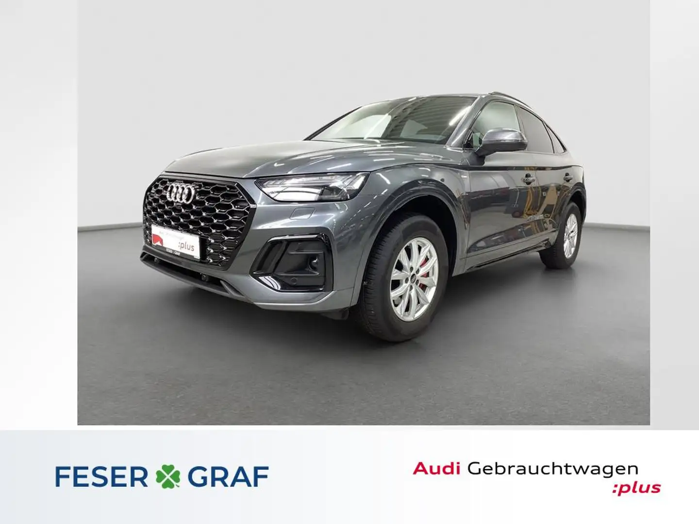 Audi Q5 Sportback S line 40 TDI S tronic Leder Matrix Grau - 1