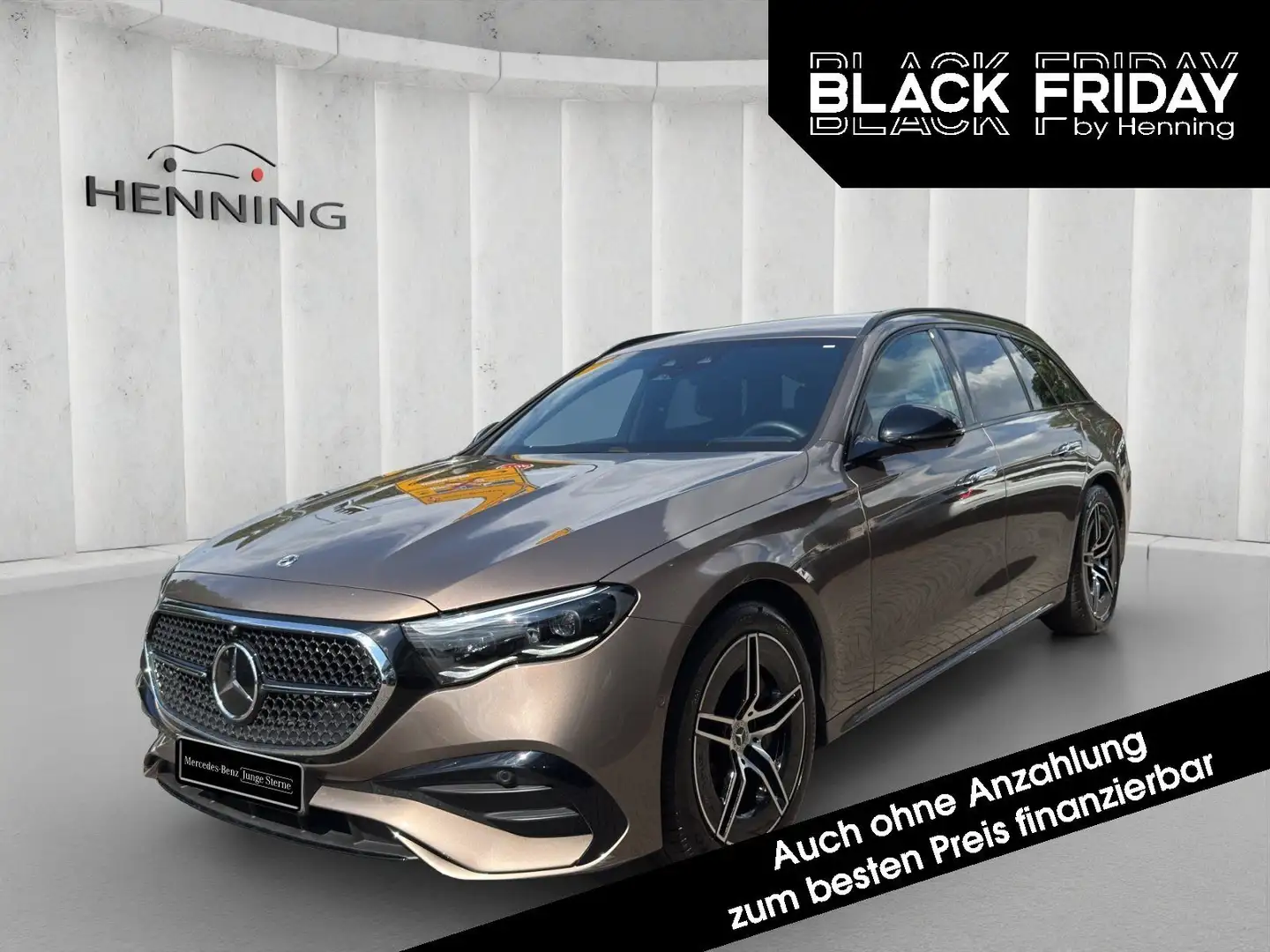 Mercedes-Benz E 300 de T AMG Night-Paket Distronic 360° AHK 19 Braun - 1