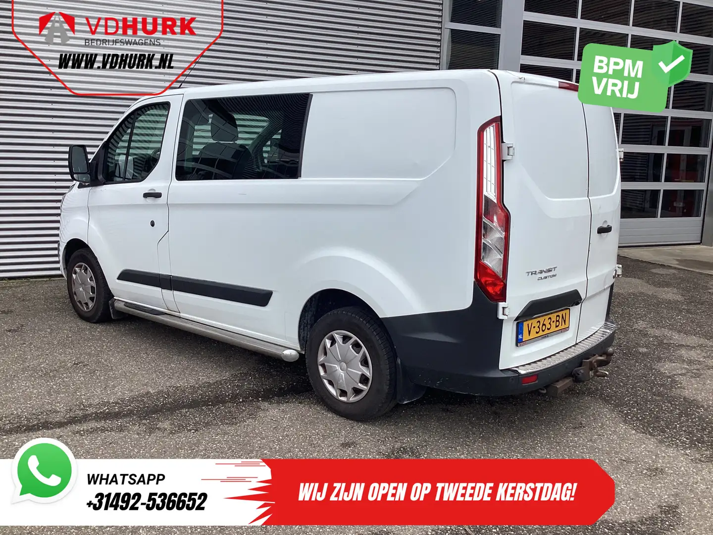 Ford Transit Custom 2.2 TDCI Trend Dubbel Cabine EXPORT Cruise/ Camera Blanc - 2